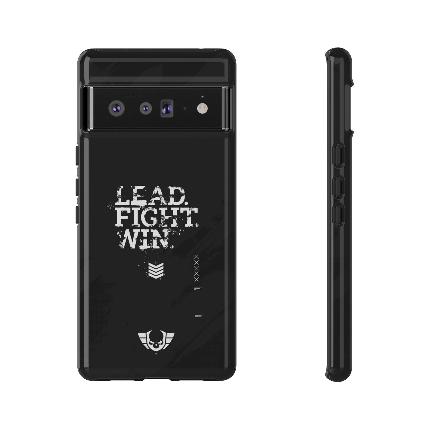 Warsaken® Phone Case : Lead. Fight. Win. : Black