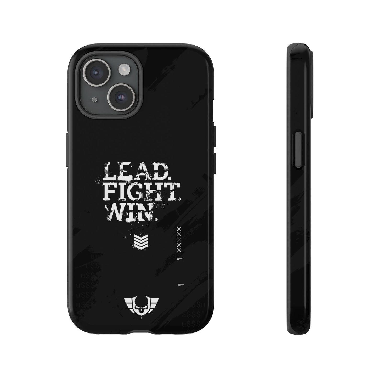 Warsaken® Phone Case : Lead. Fight. Win. : Black