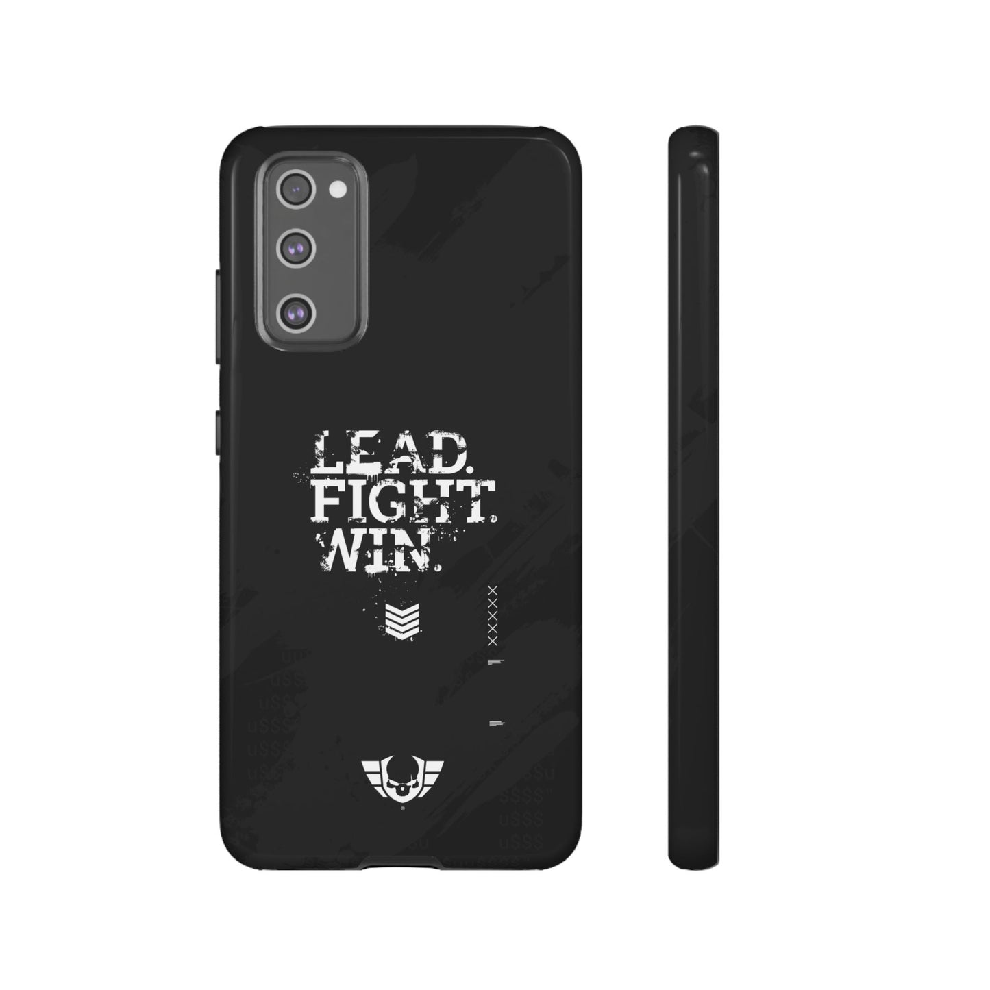 Warsaken® Phone Case : Lead. Fight. Win. : Black