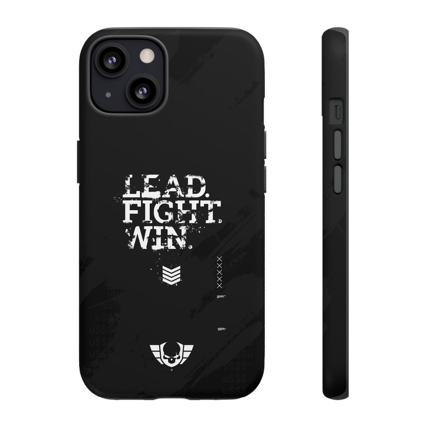 Warsaken® Phone Case : Lead. Fight. Win. : Black