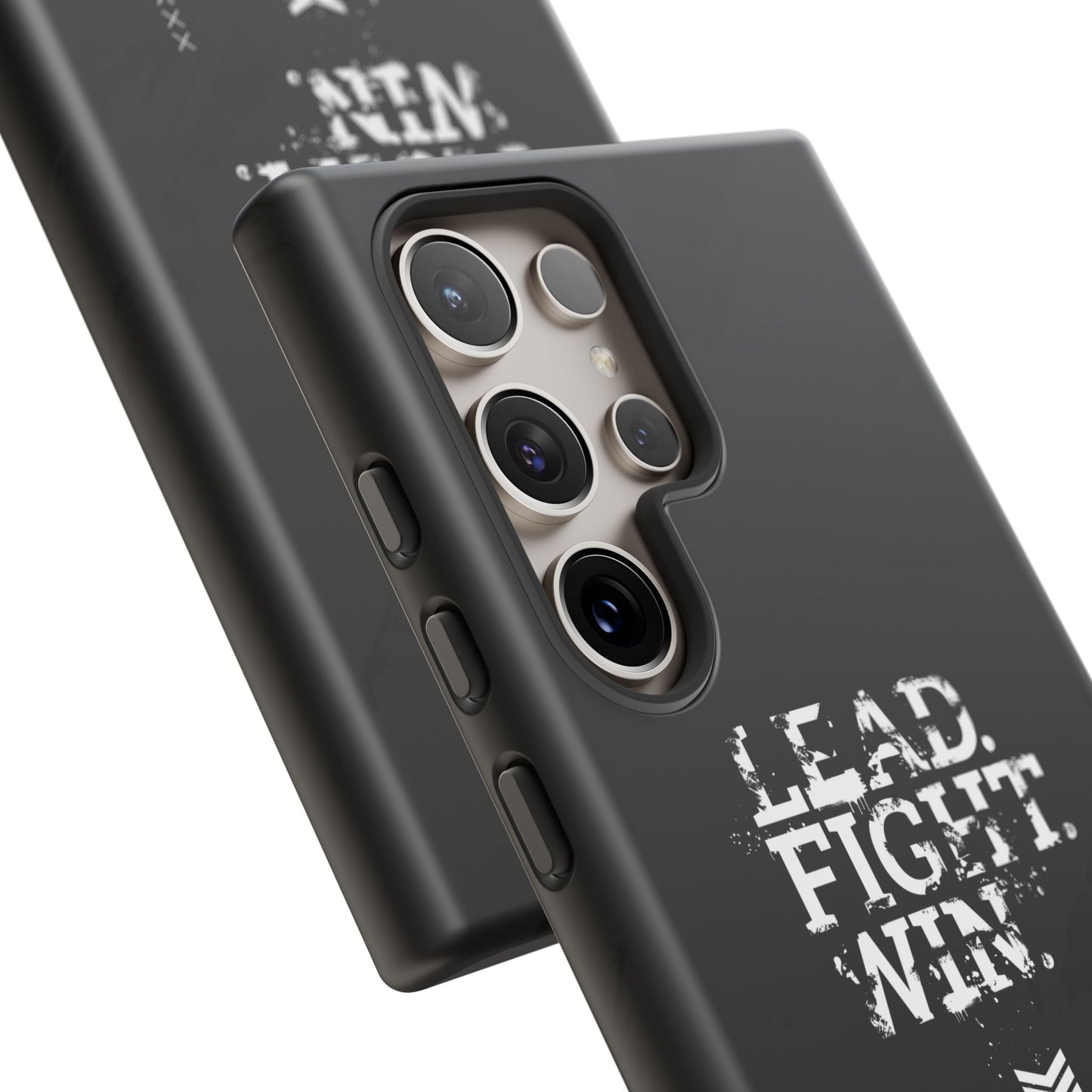 Warsaken® Phone Case : Lead. Fight. Win. : Black