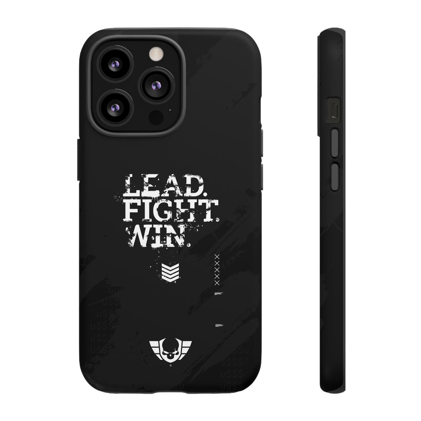 Warsaken® Phone Case : Lead. Fight. Win. : Black