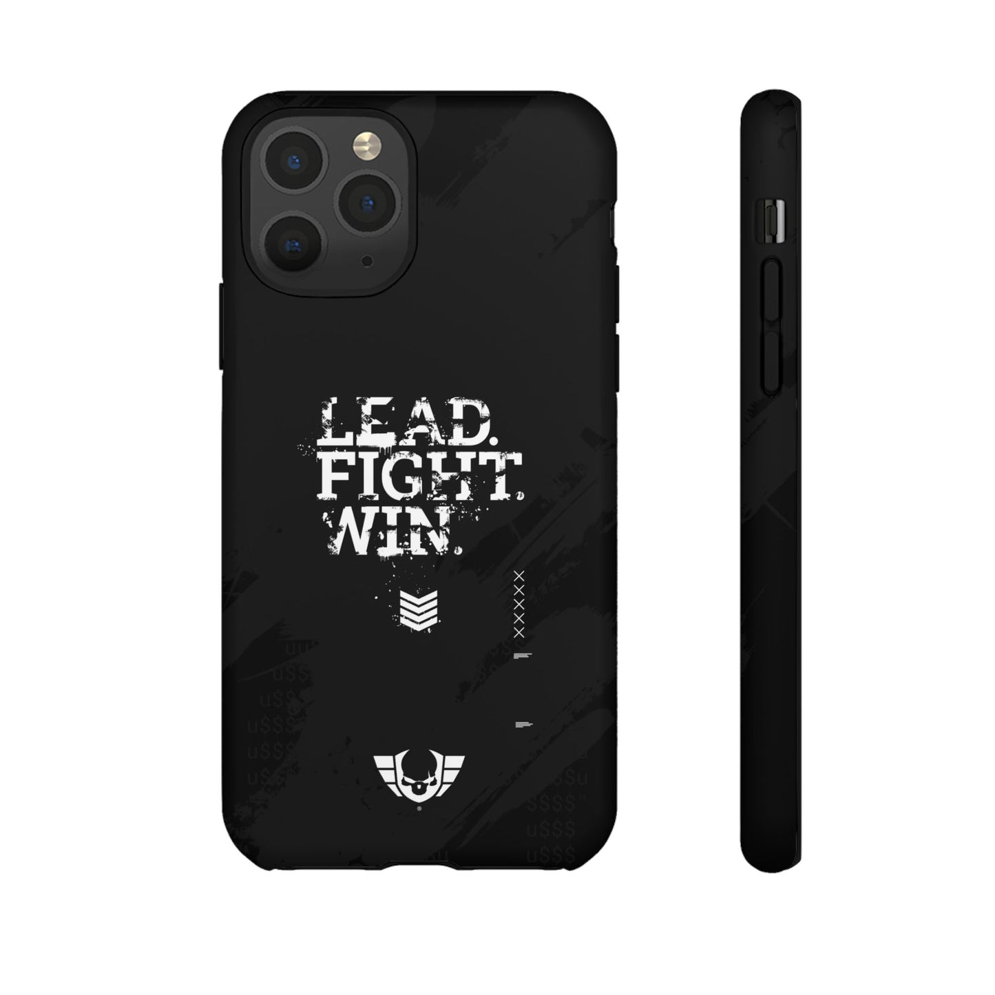 Warsaken® Phone Case : Lead. Fight. Win. : Black