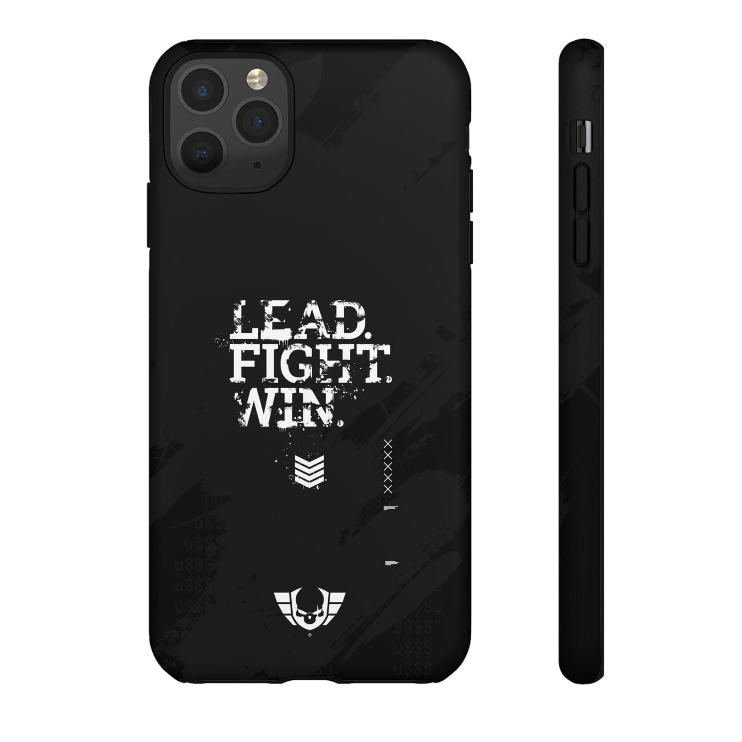 Warsaken® Phone Case : Lead. Fight. Win. : Black