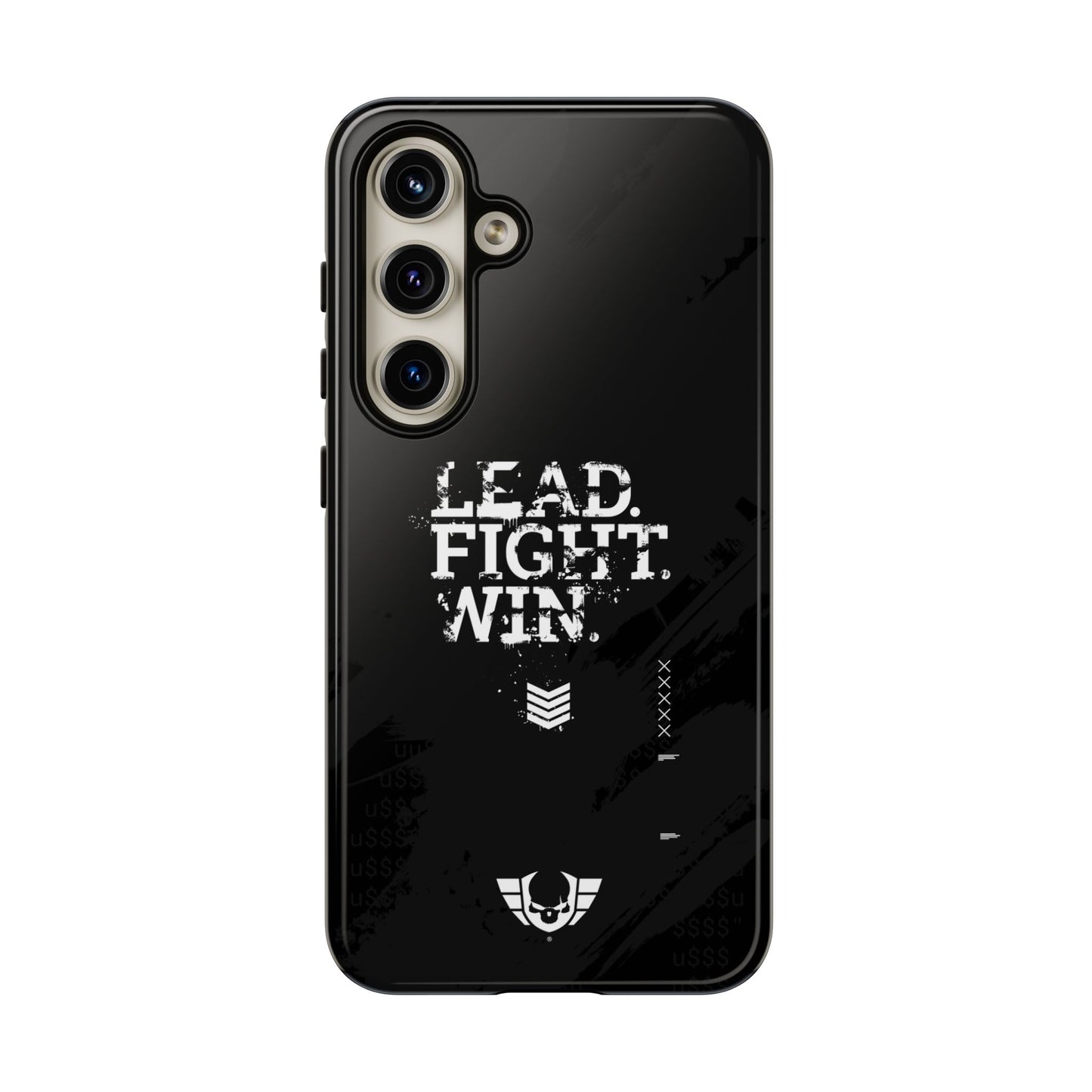 Warsaken® Phone Case : Lead. Fight. Win. : Black