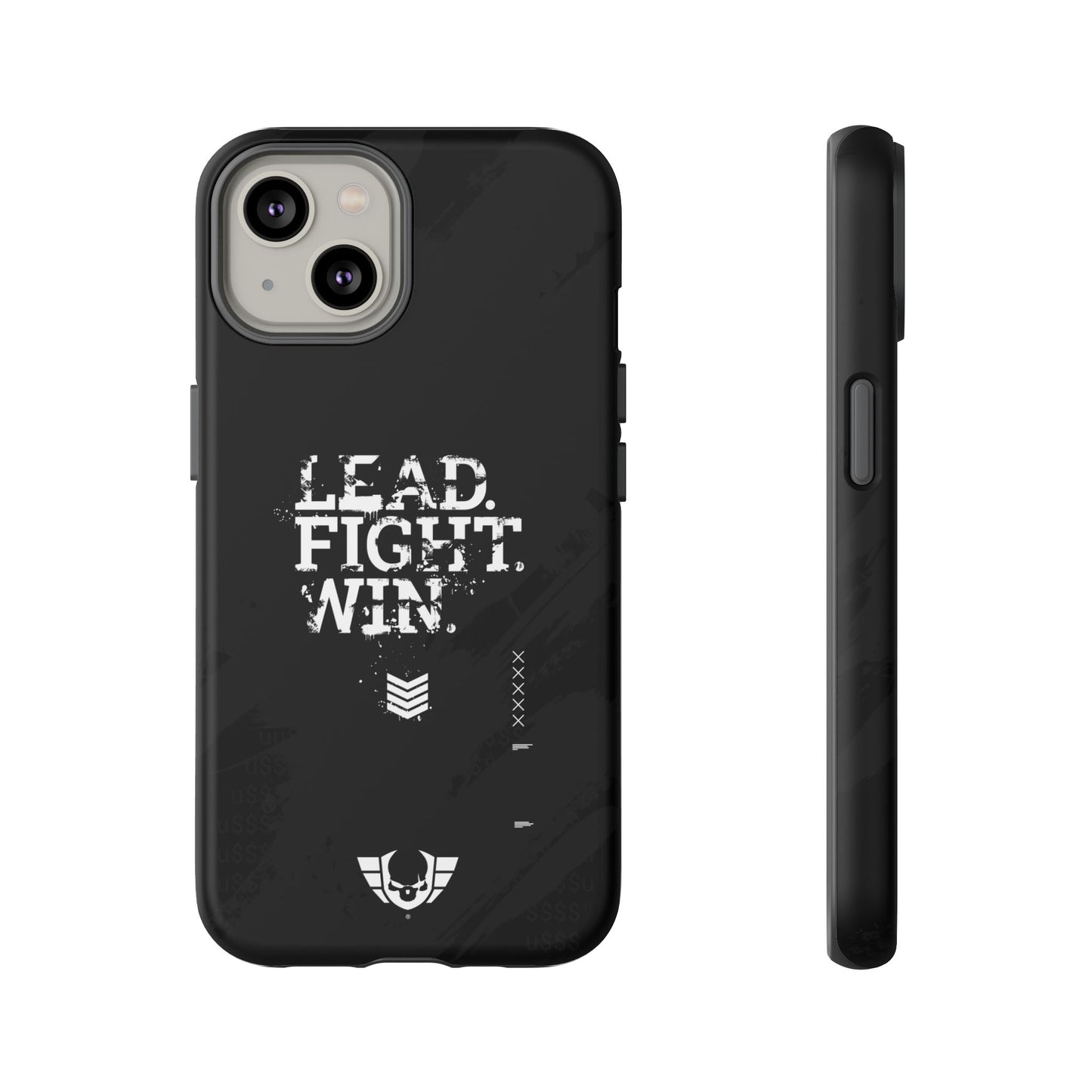 Warsaken® Phone Case : Lead. Fight. Win. : Black