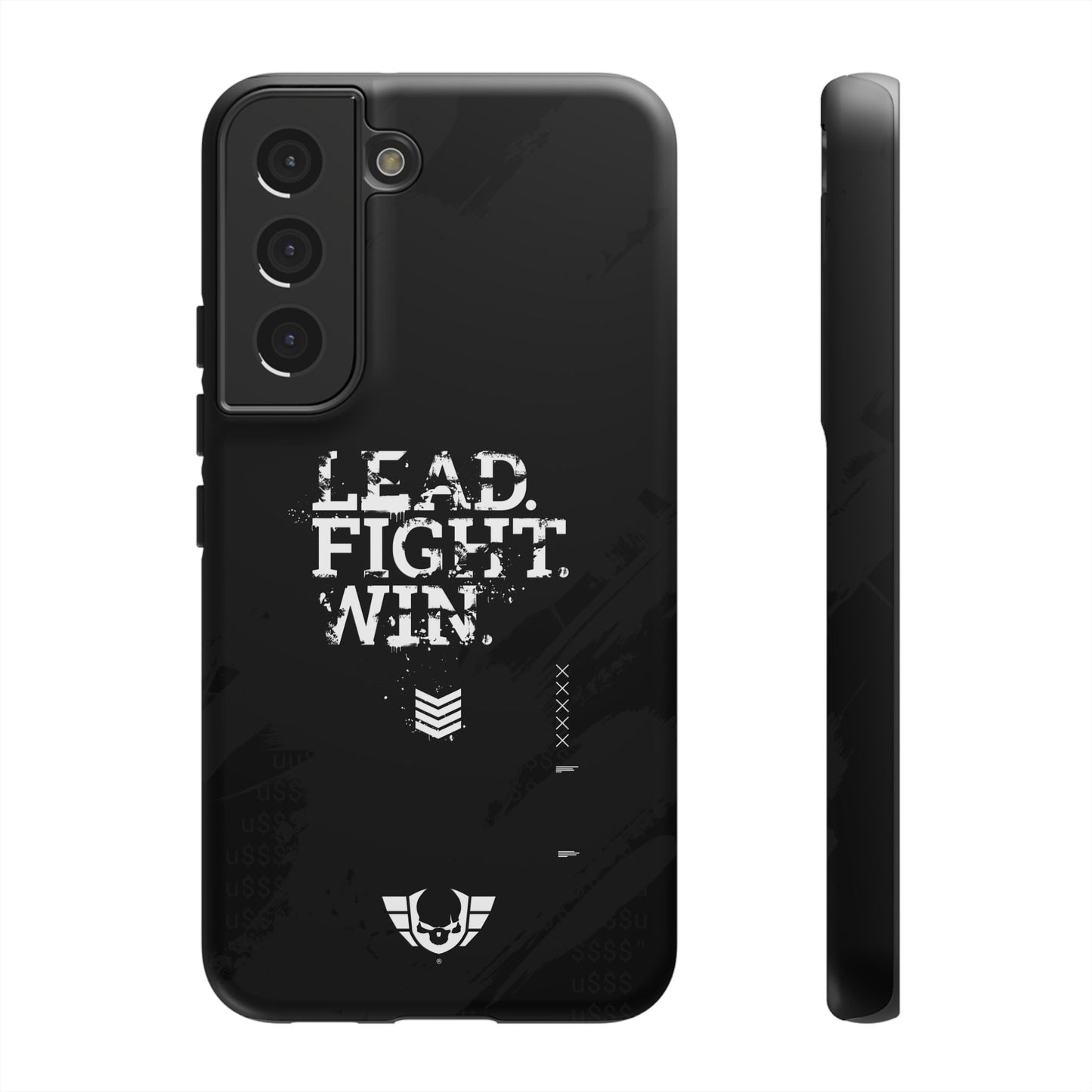 Warsaken® Phone Case : Lead. Fight. Win. : Black