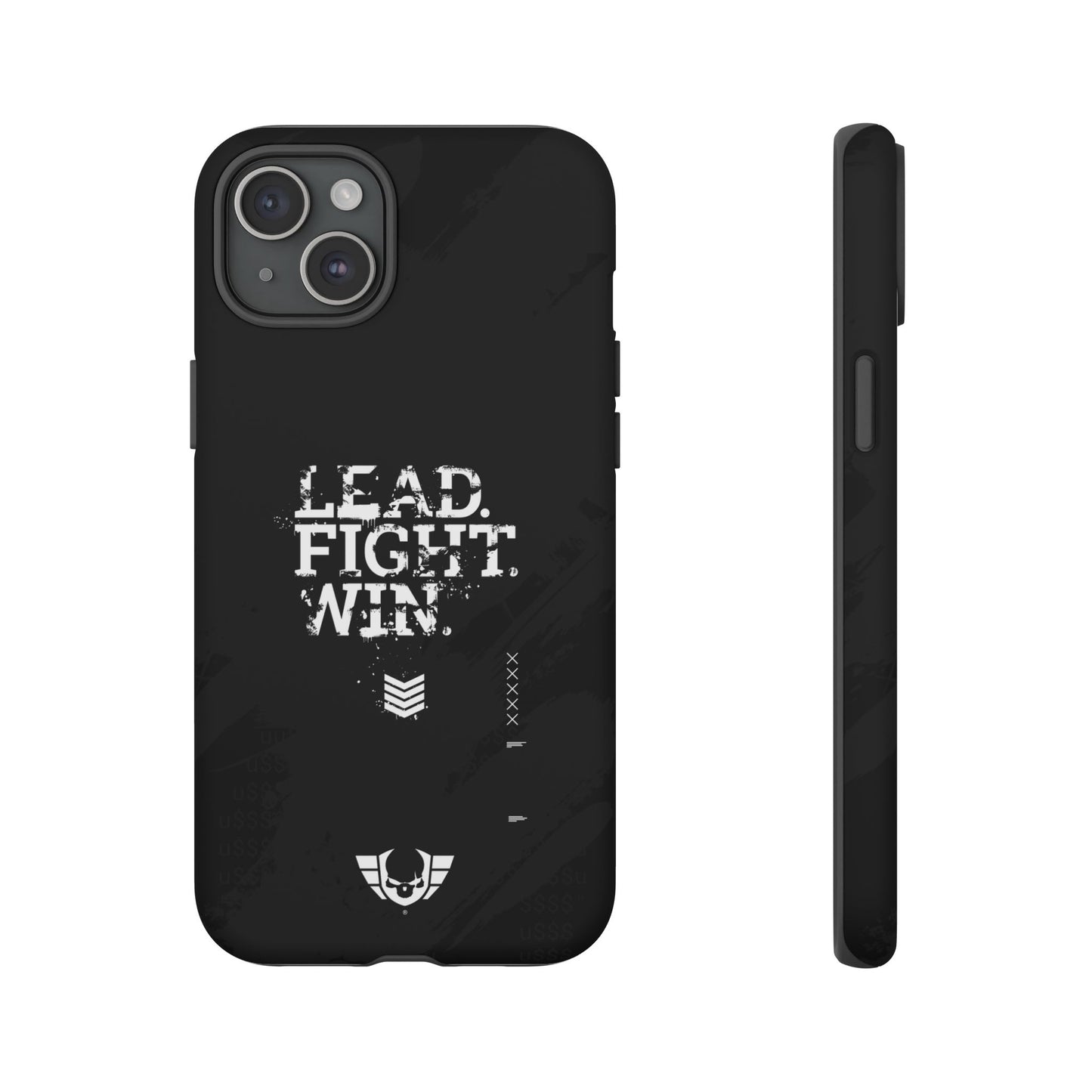 Warsaken® Phone Case : Lead. Fight. Win. : Black