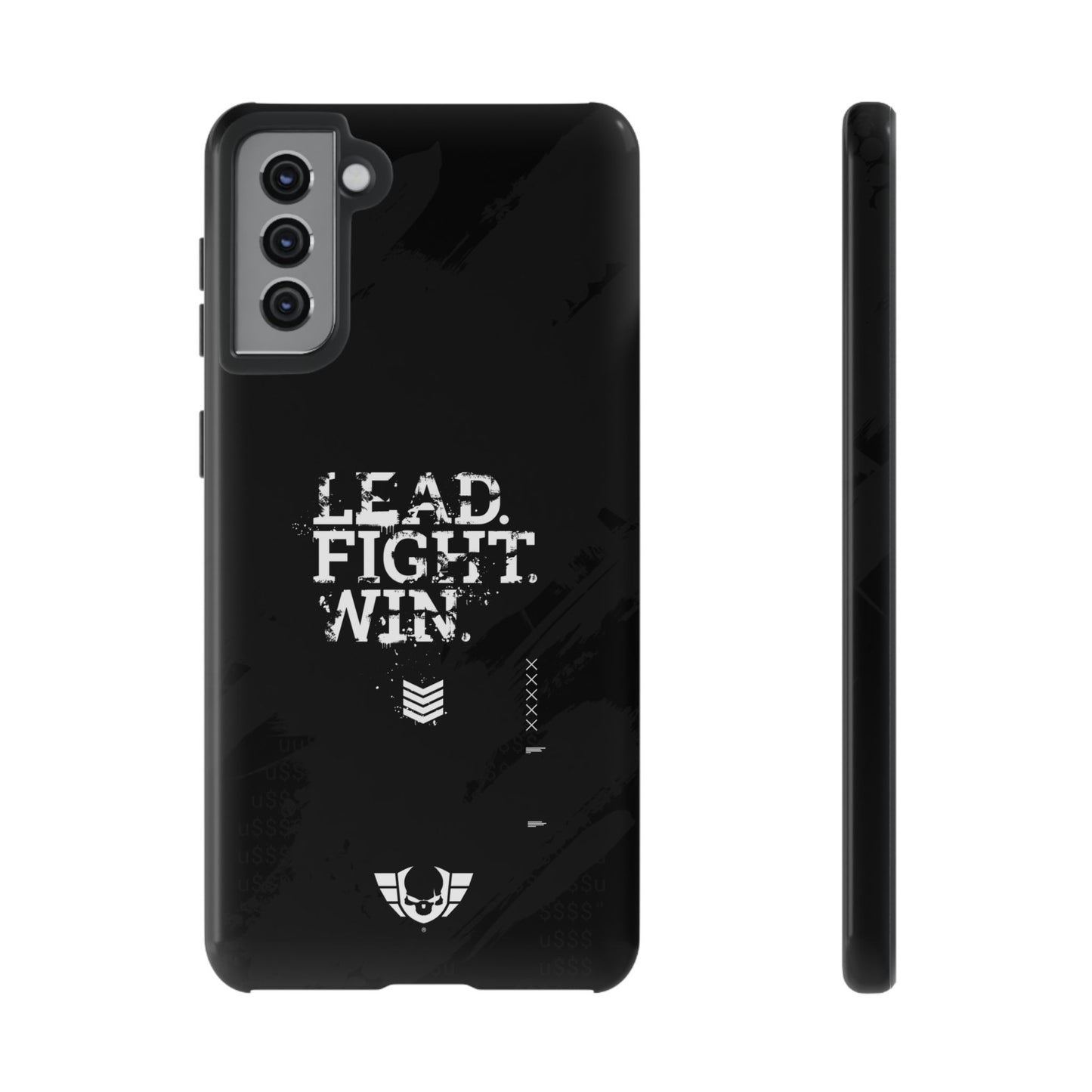 Warsaken® Phone Case : Lead. Fight. Win. : Black