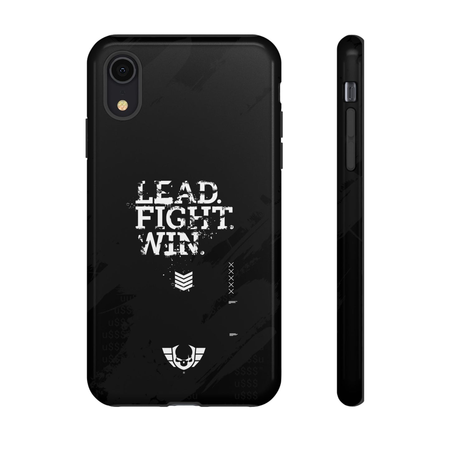 Warsaken® Phone Case : Lead. Fight. Win. : Black