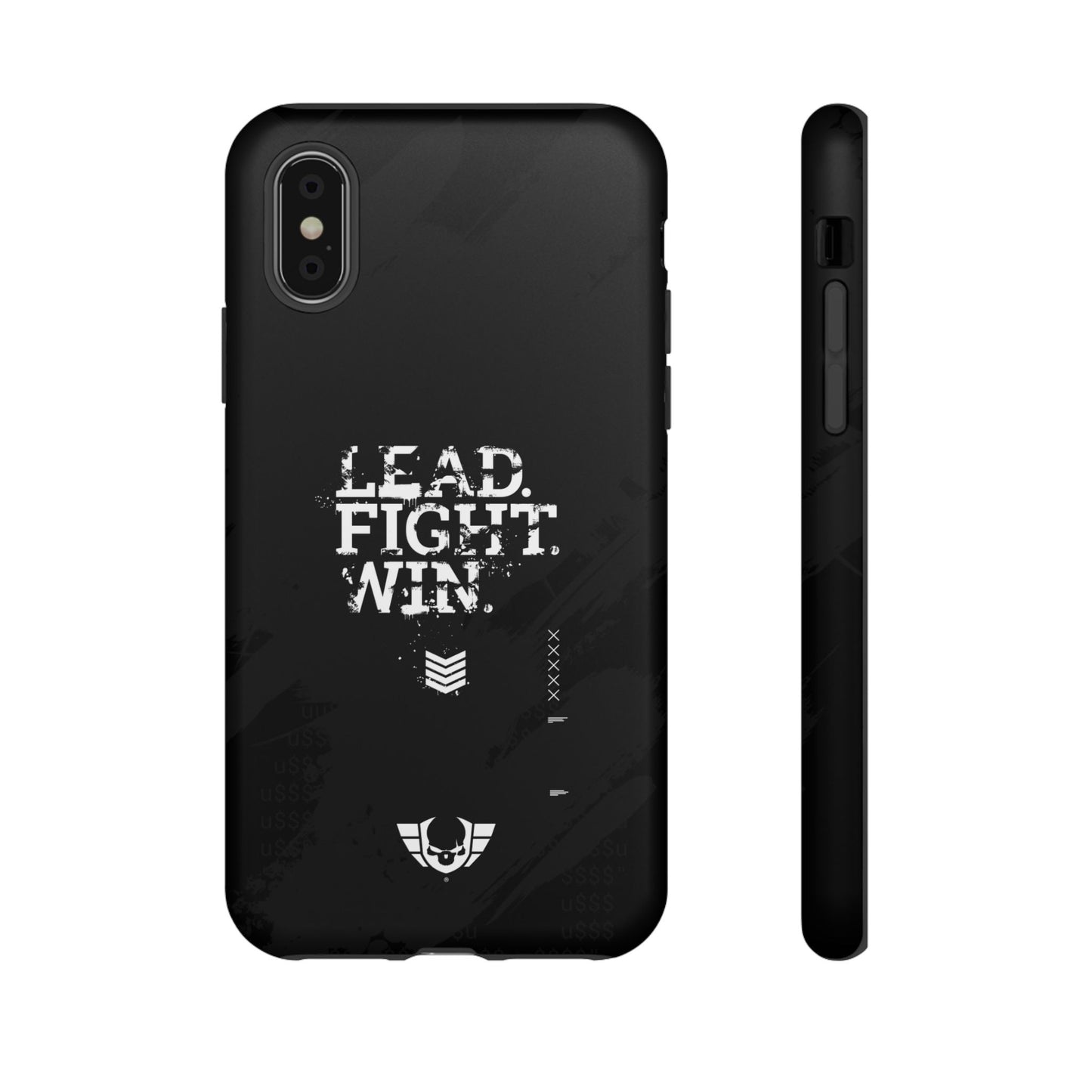 Warsaken® Phone Case : Lead. Fight. Win. : Black