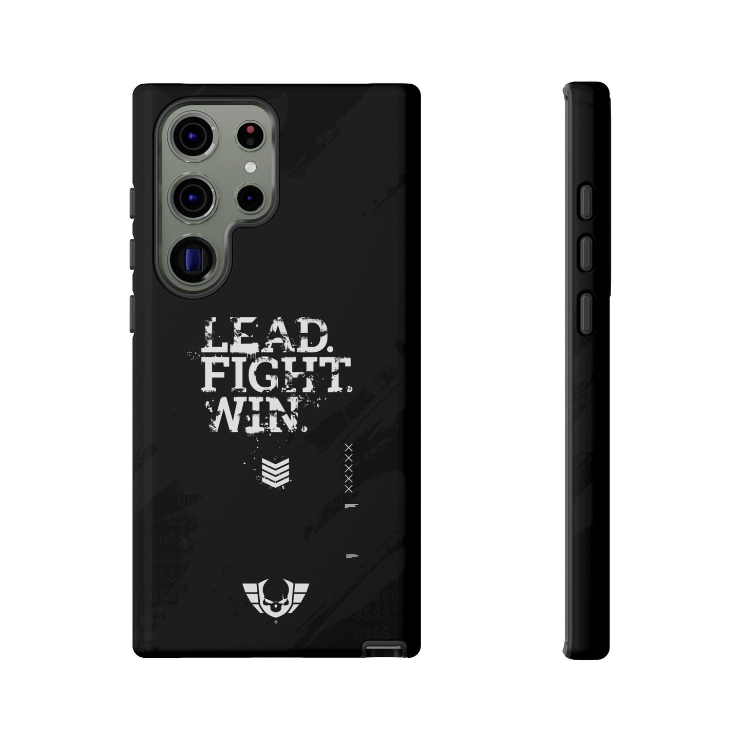 Warsaken® Phone Case : Lead. Fight. Win. : Black