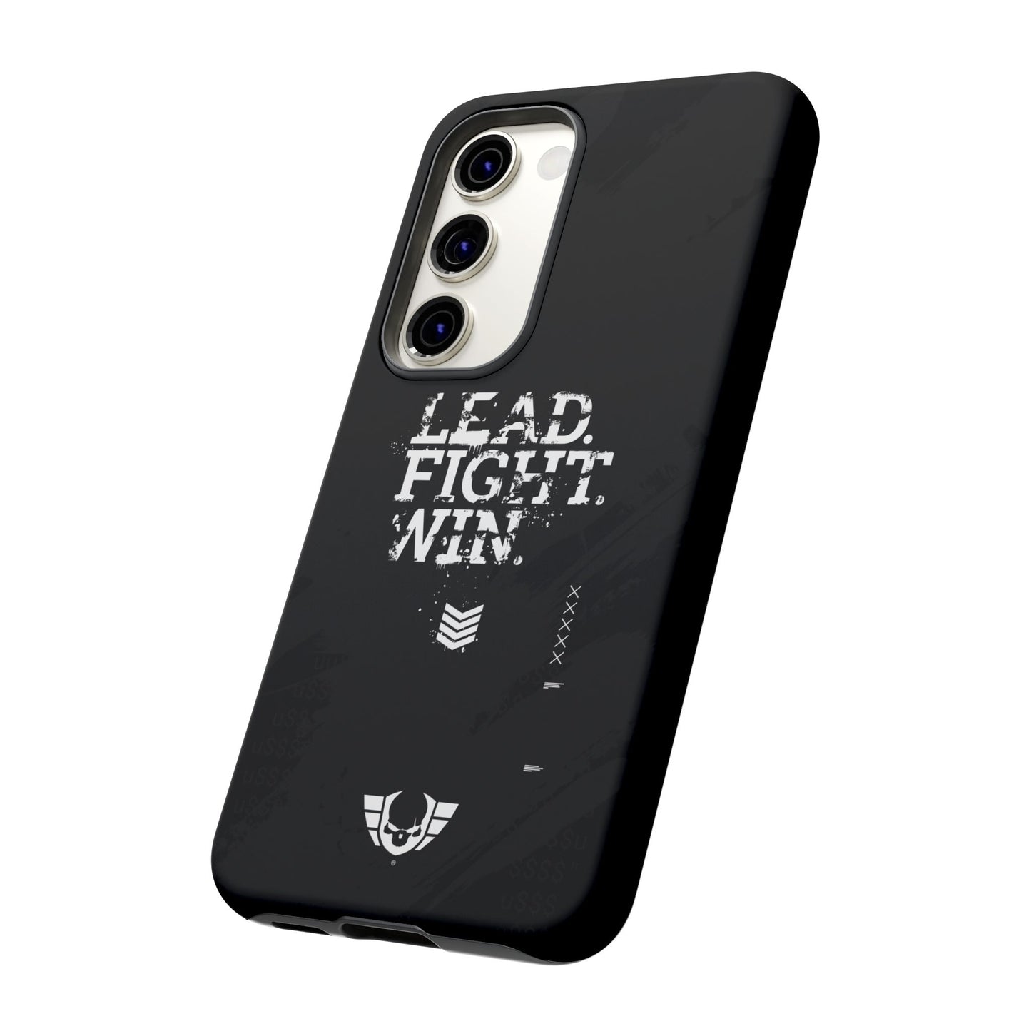 Warsaken® Phone Case : Lead. Fight. Win. : Black