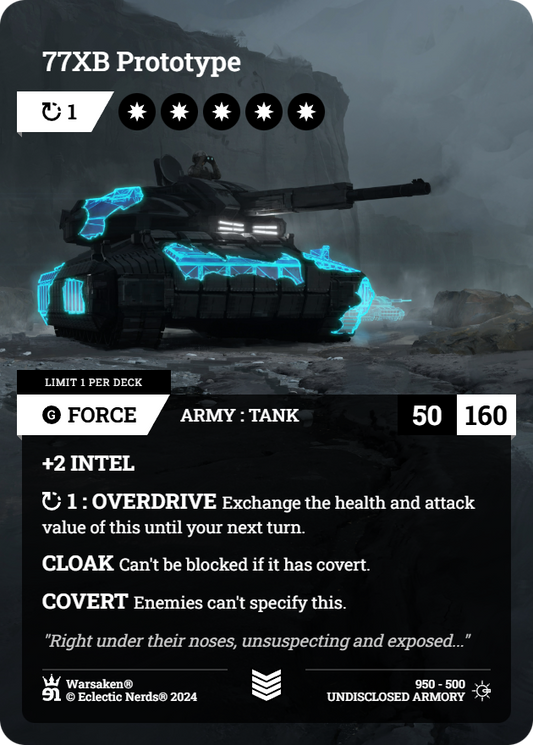 77XB Prototype - Front