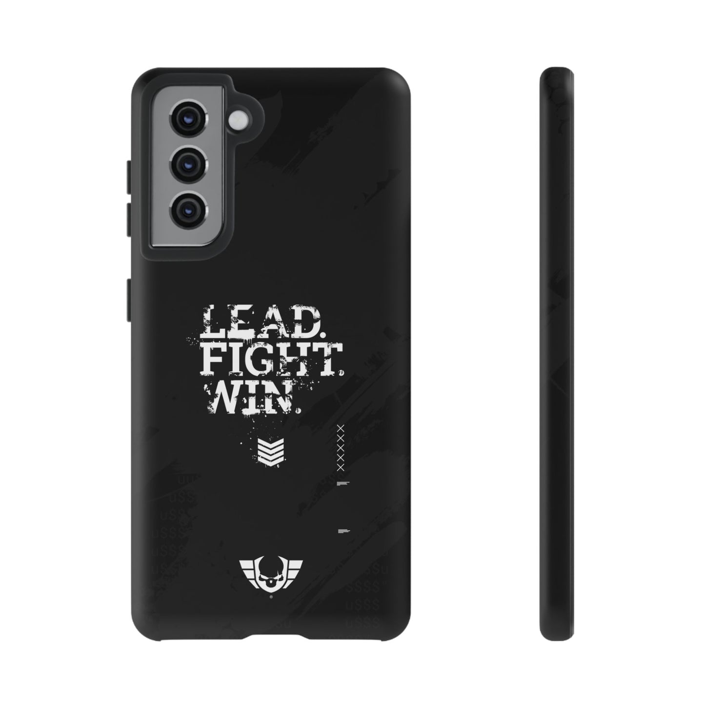 Warsaken® Phone Case : Lead. Fight. Win. : Black