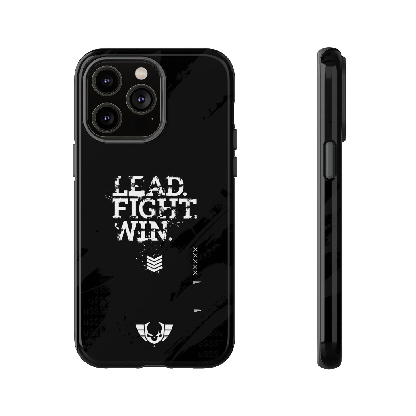 Warsaken® Phone Case : Lead. Fight. Win. : Black