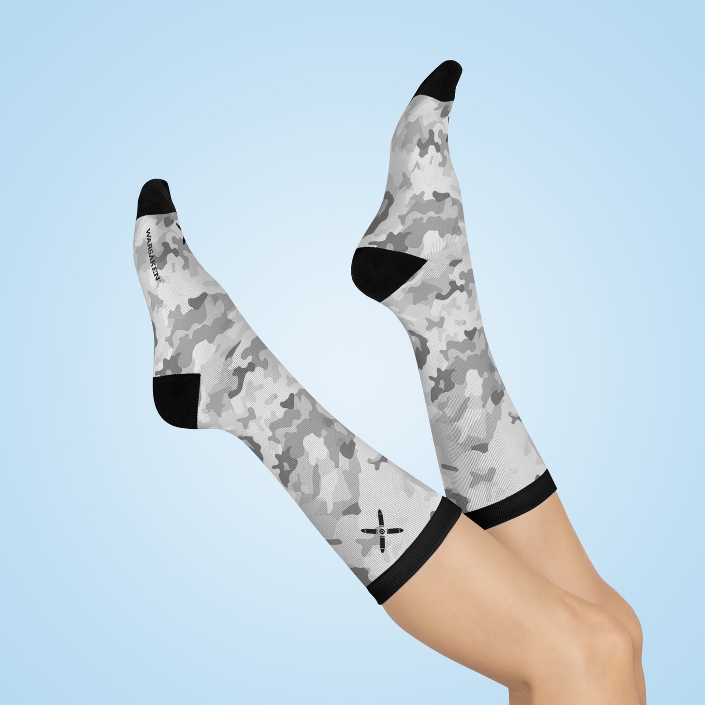 Unisex Warsaken® Socks : Warlord : Arctic Camo