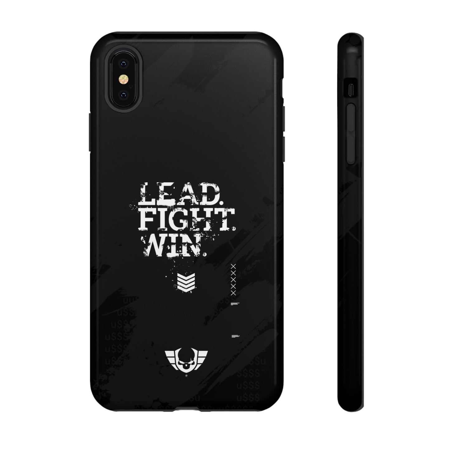 Warsaken® Phone Case : Lead. Fight. Win. : Black