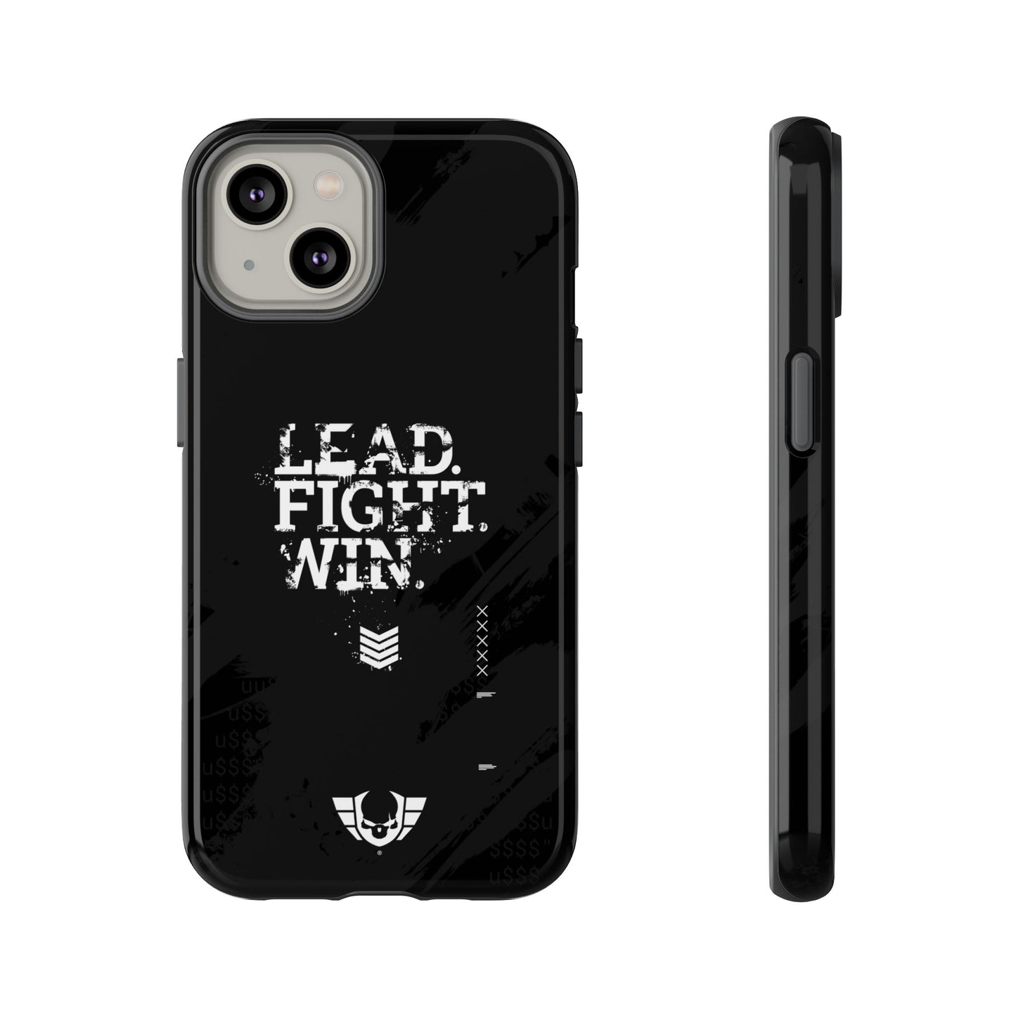 Warsaken® Phone Case : Lead. Fight. Win. : Black