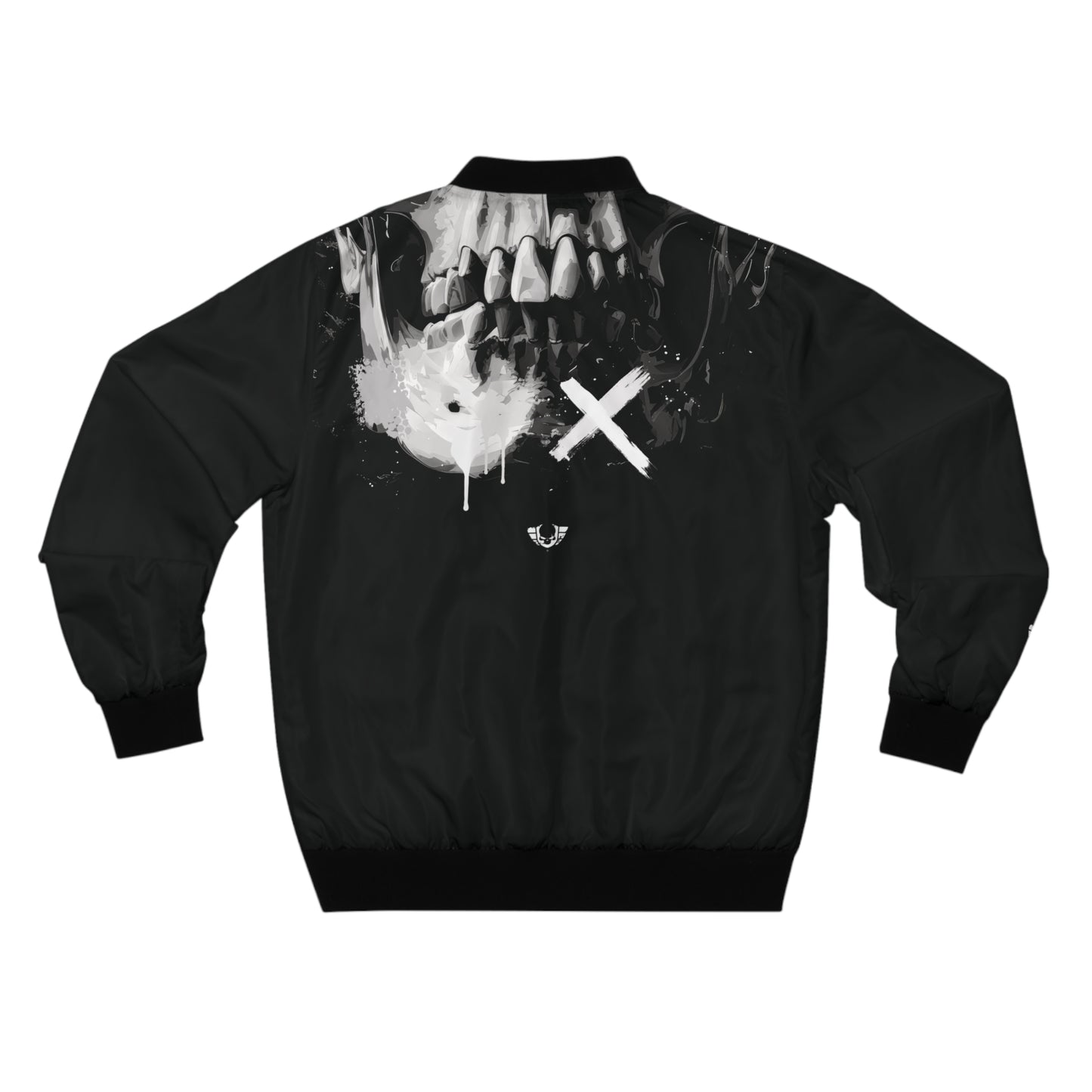 Men's Warsaken® Bomber Jacket : Heavy Skull : Black