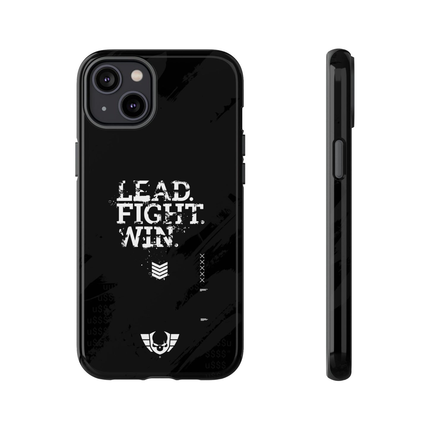 Warsaken® Phone Case : Lead. Fight. Win. : Black