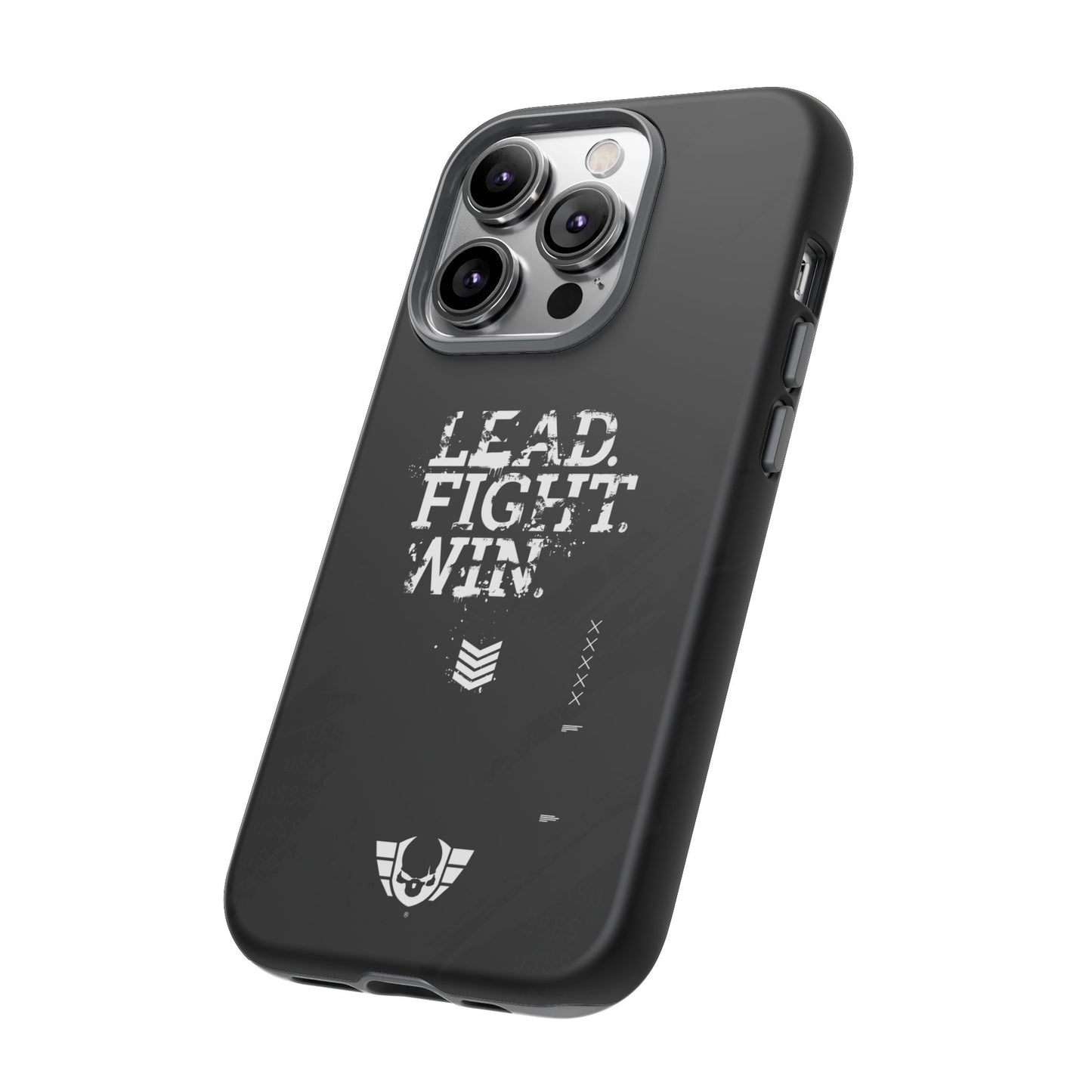 Warsaken® Phone Case : Lead. Fight. Win. : Black