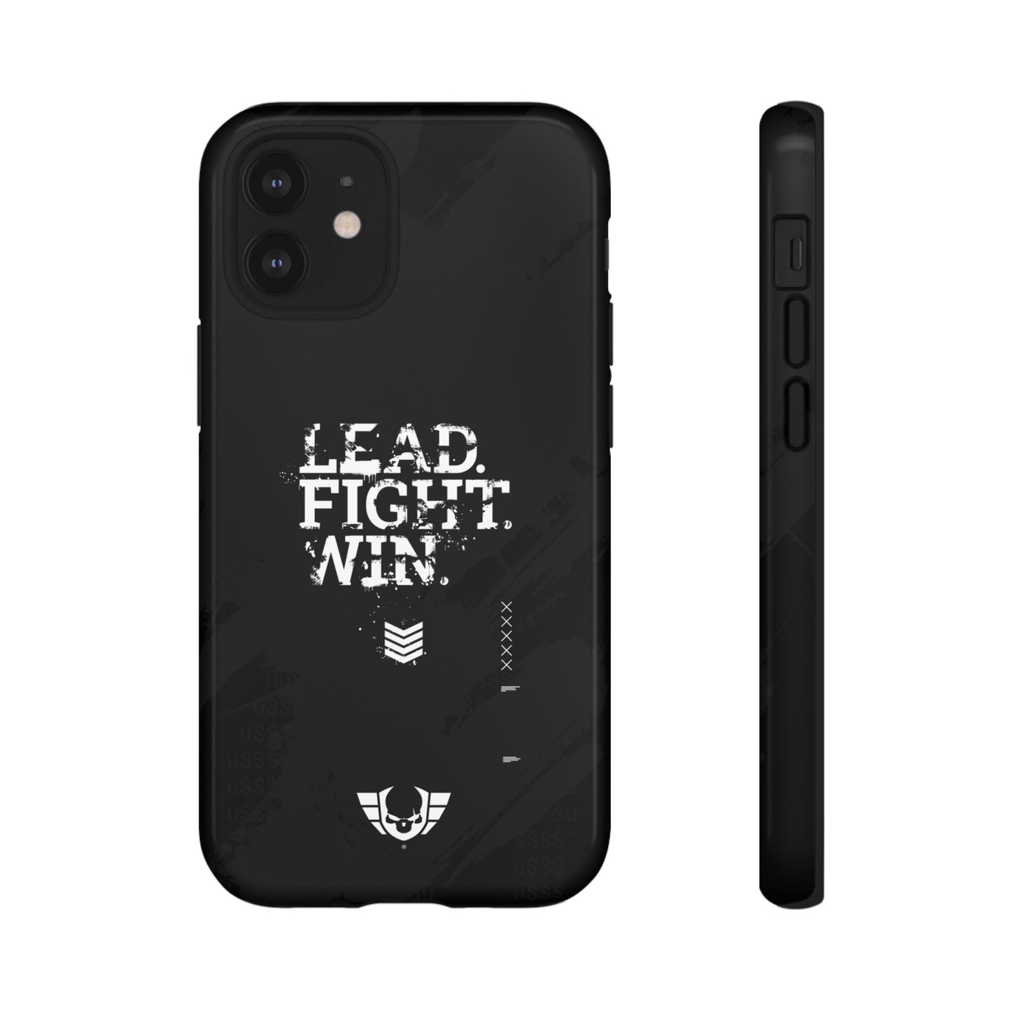 Warsaken® Phone Case : Lead. Fight. Win. : Black