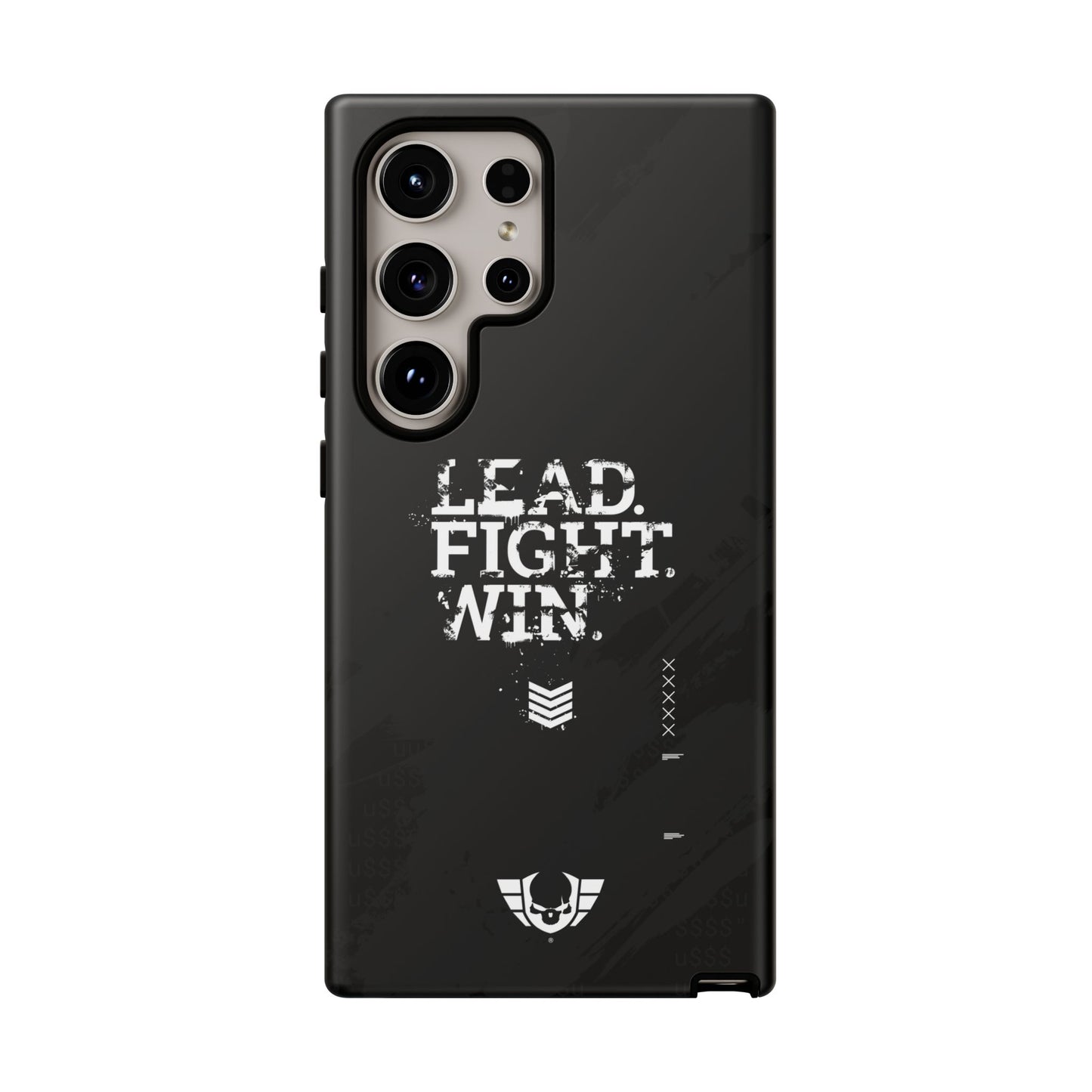 Warsaken® Phone Case : Lead. Fight. Win. : Black