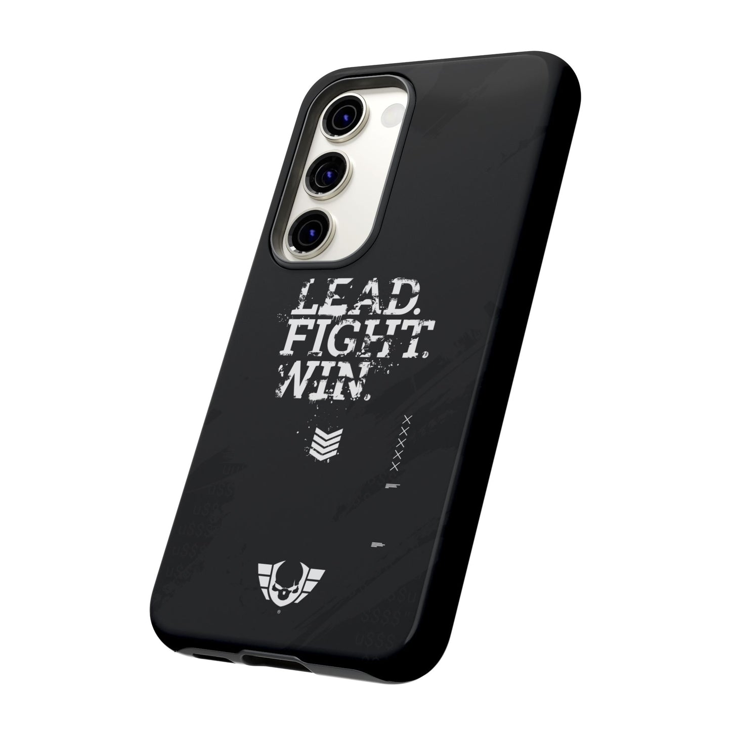 Warsaken® Phone Case : Lead. Fight. Win. : Black