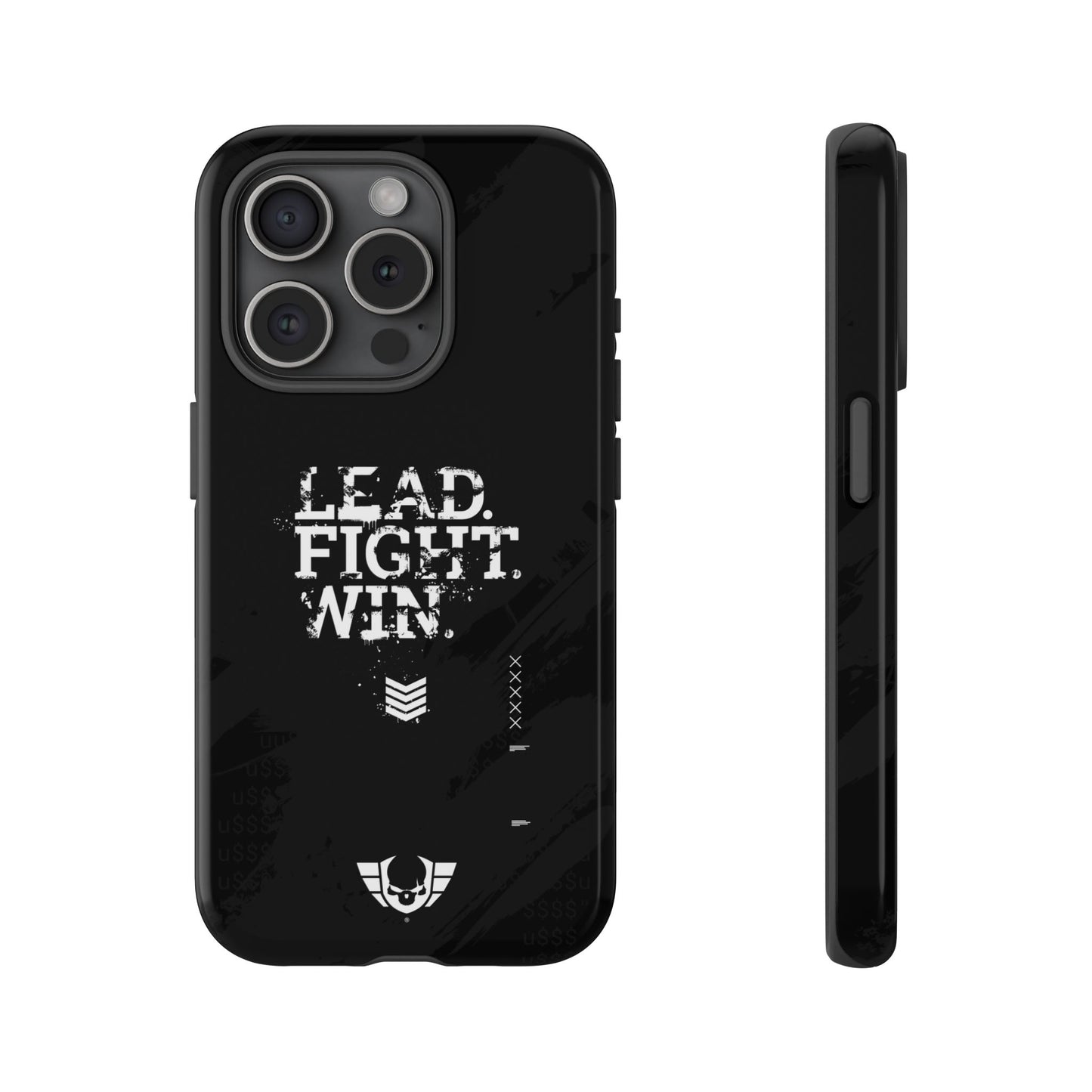 Warsaken® Phone Case : Lead. Fight. Win. : Black