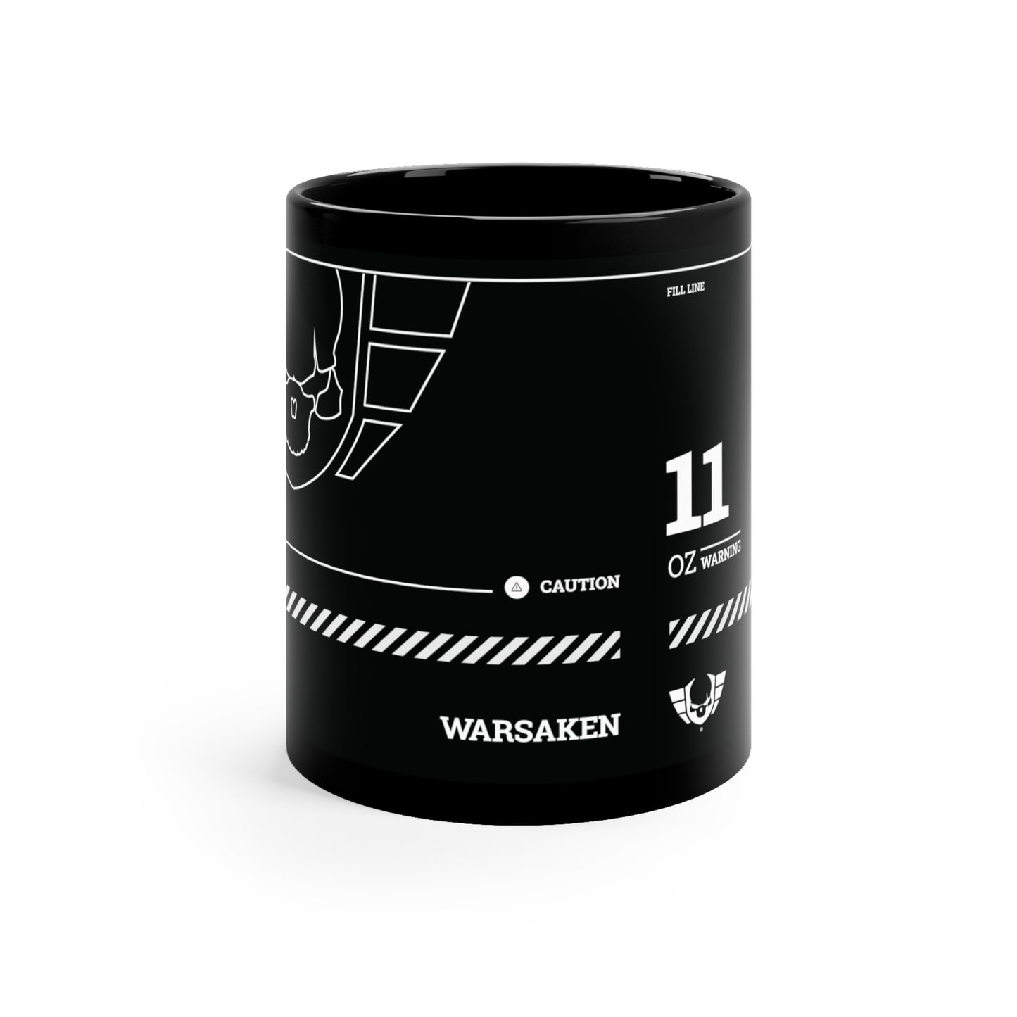 Warsaken® Mug : 11oz : Black