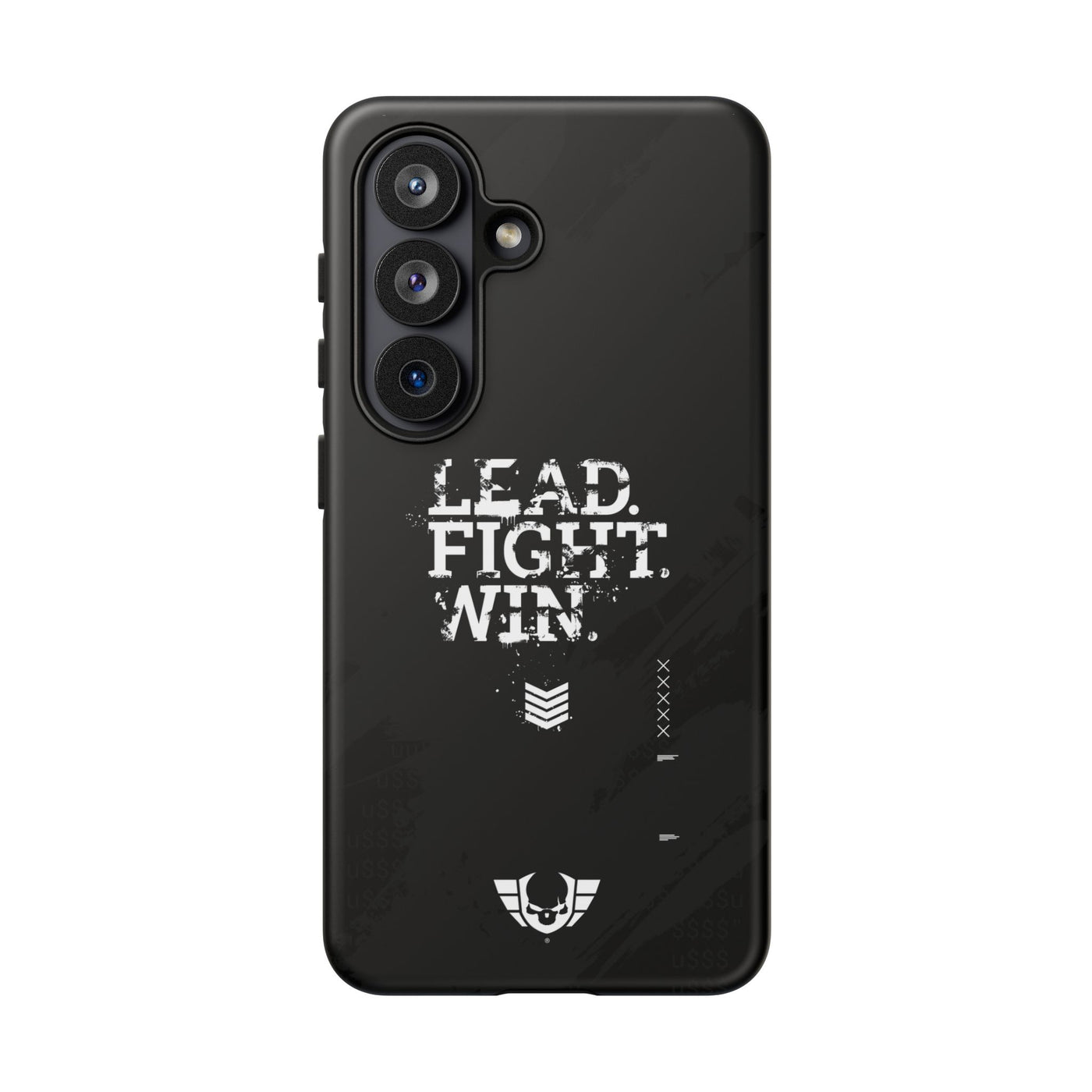 Warsaken® Phone Case : Lead. Fight. Win. : Black