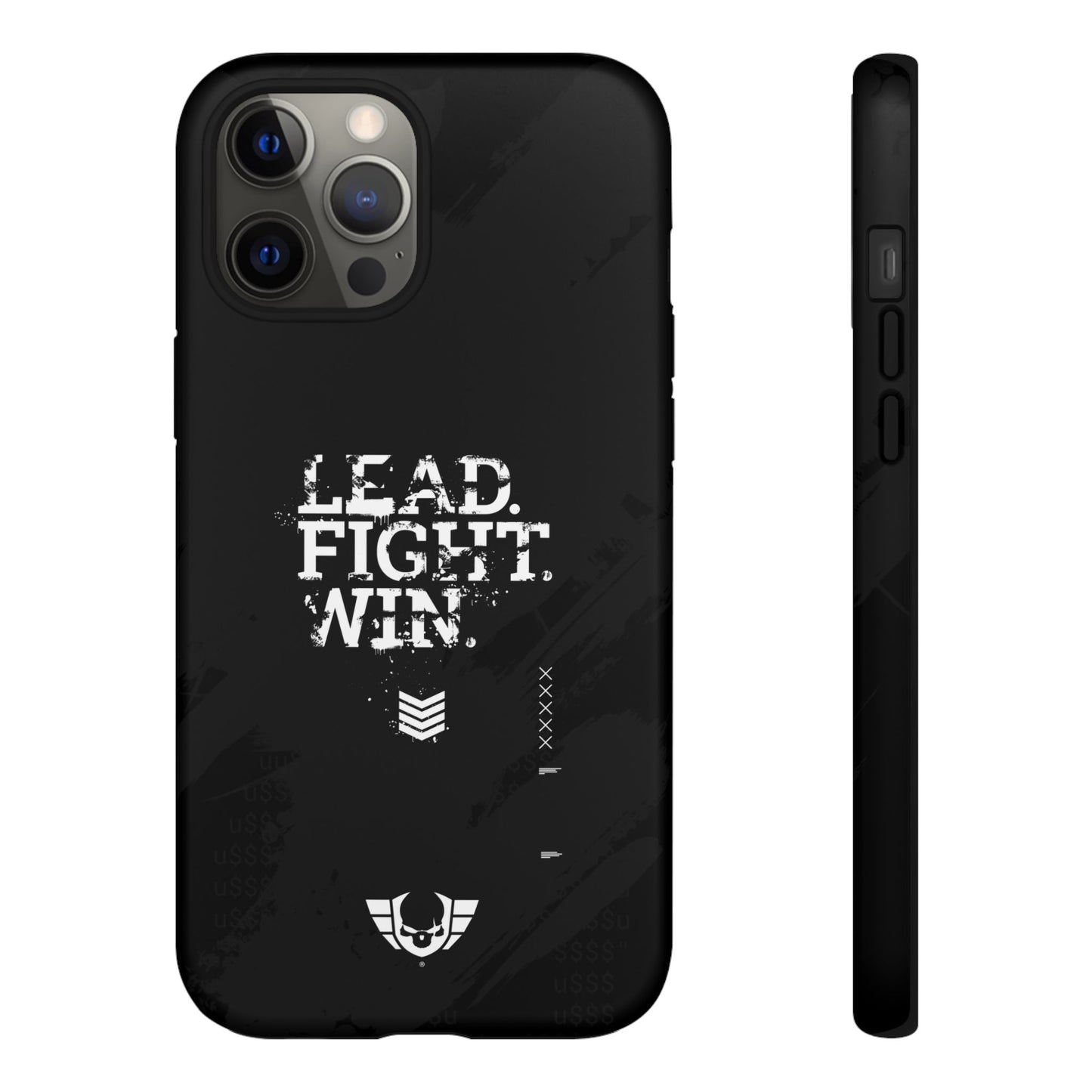 Warsaken® Phone Case : Lead. Fight. Win. : Black