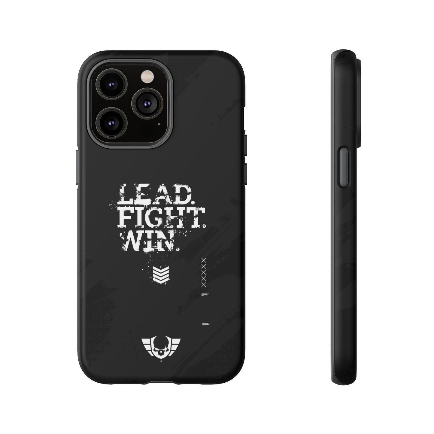 Warsaken® Phone Case : Lead. Fight. Win. : Black