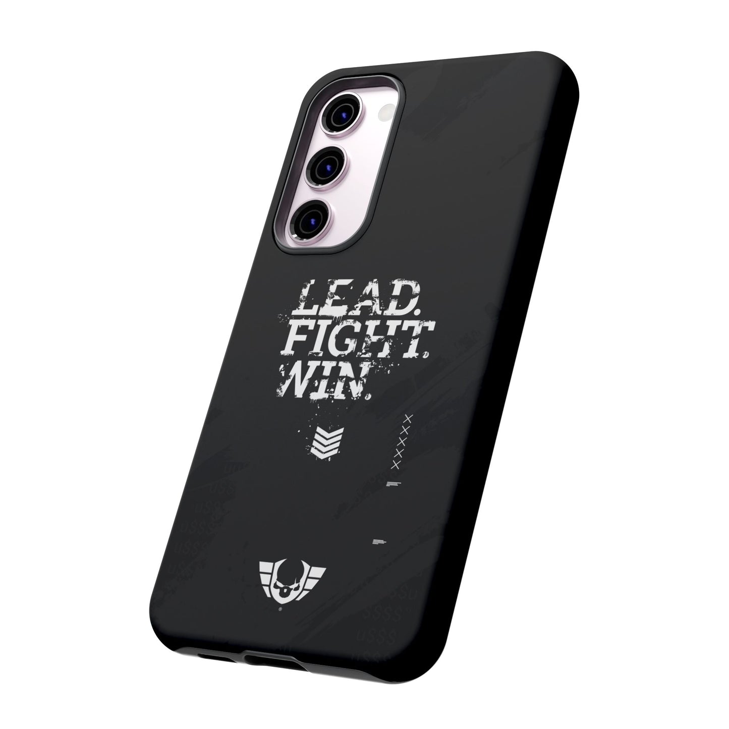 Warsaken® Phone Case : Lead. Fight. Win. : Black