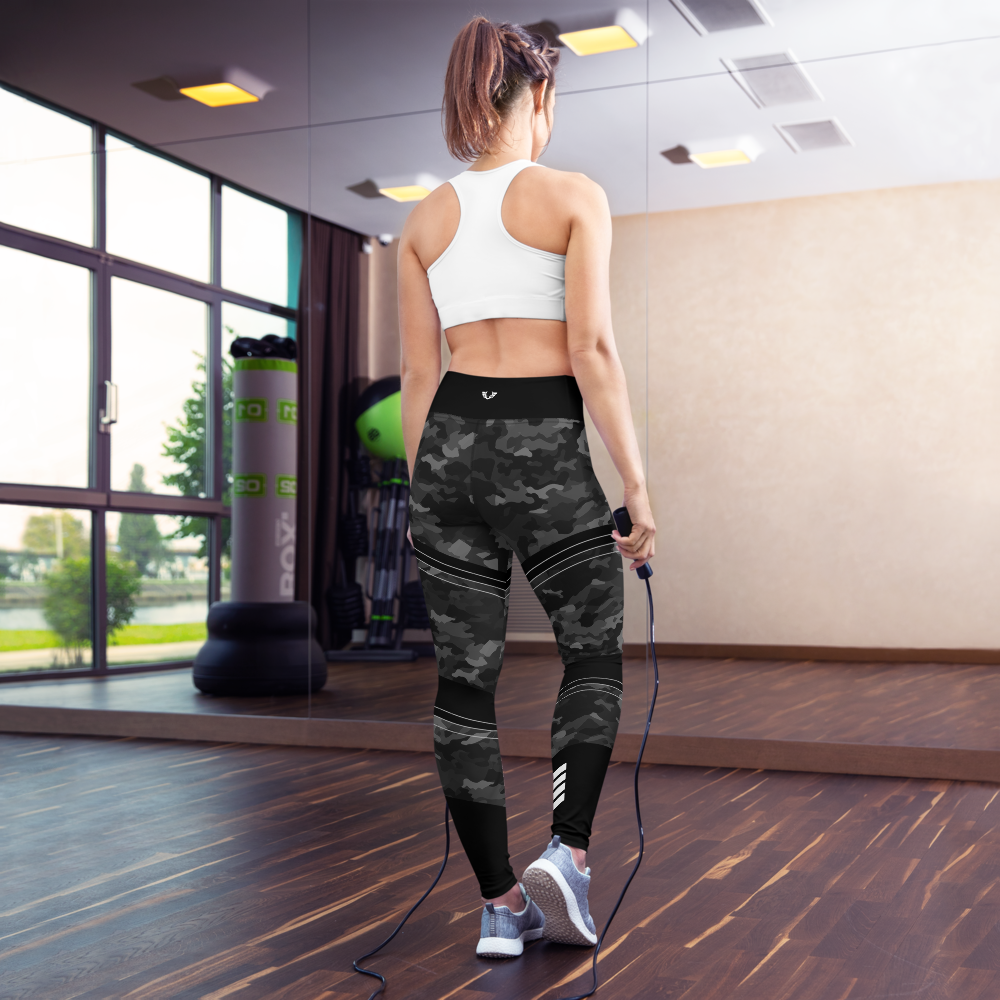 Women's Warsaken® Leggings : Rank : Black Camo