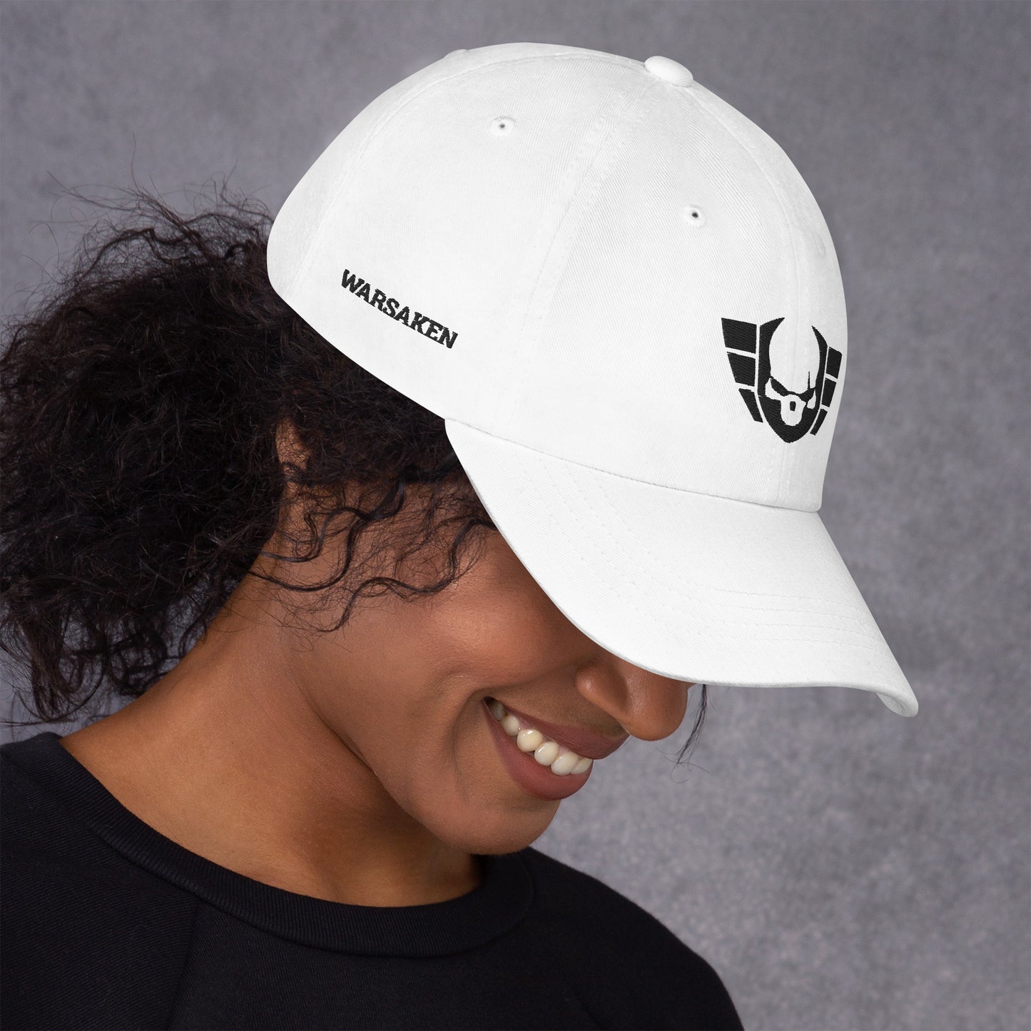 Unisex Warsaken® Hat : Vintage : Logo: White