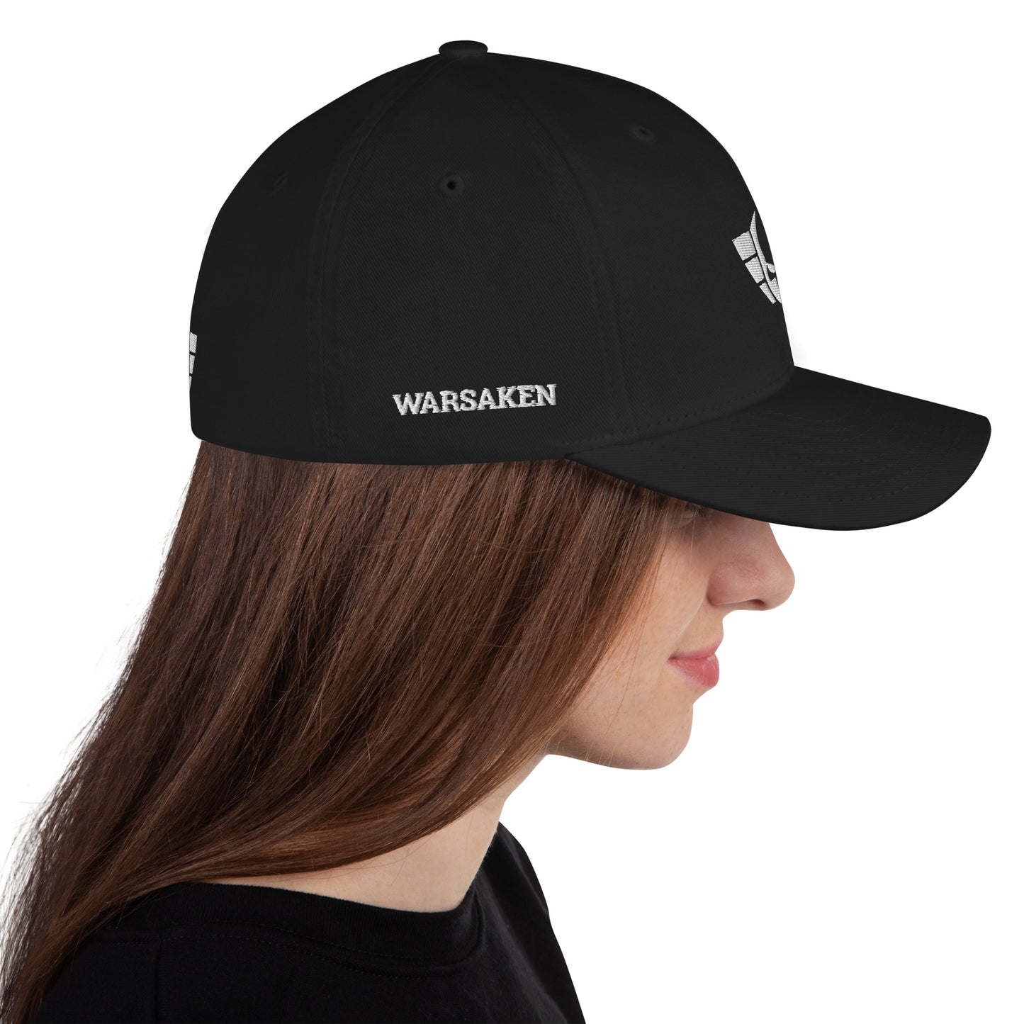 Unisex Warsaken® Hat : Flexfit : Logo : Black