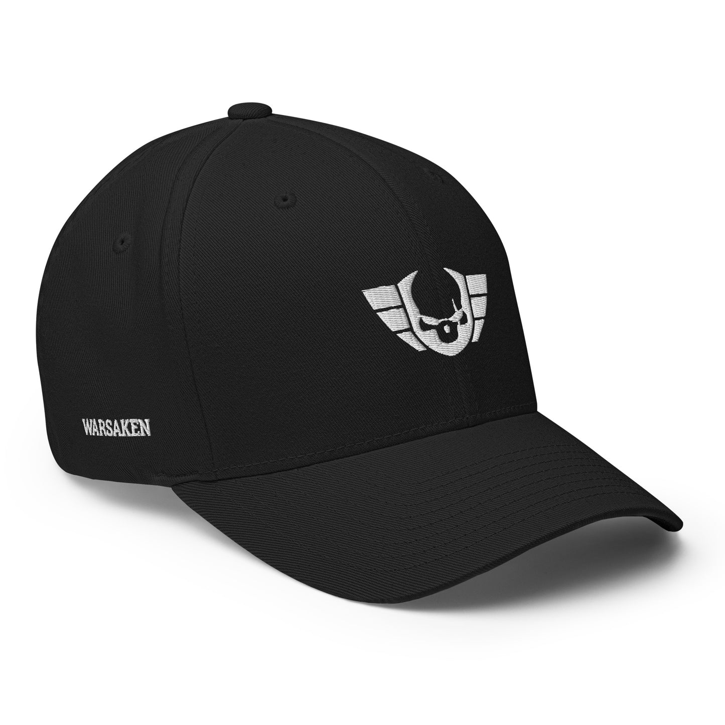 Unisex Warsaken® Hat : Flexfit : Logo : Black