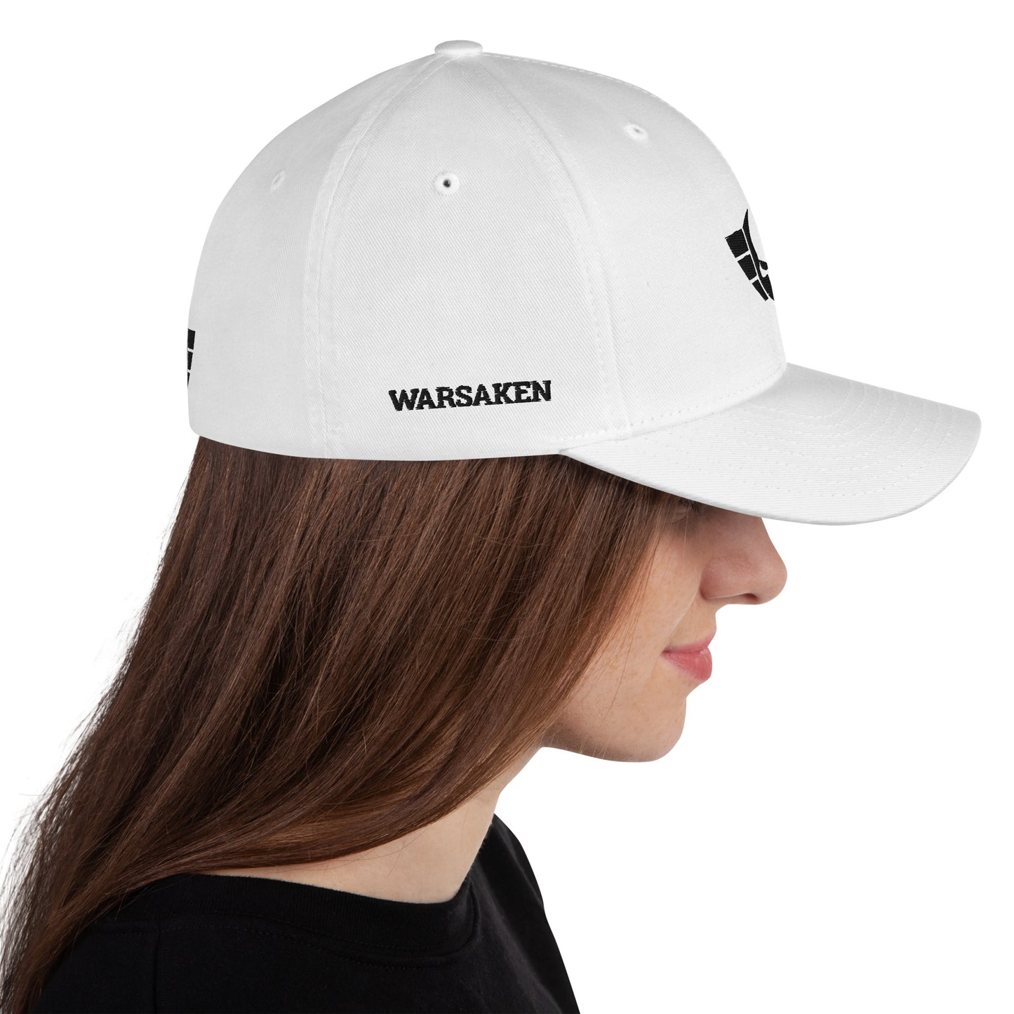 Unisex Warsaken® Hat : Flexfit : Logo : White