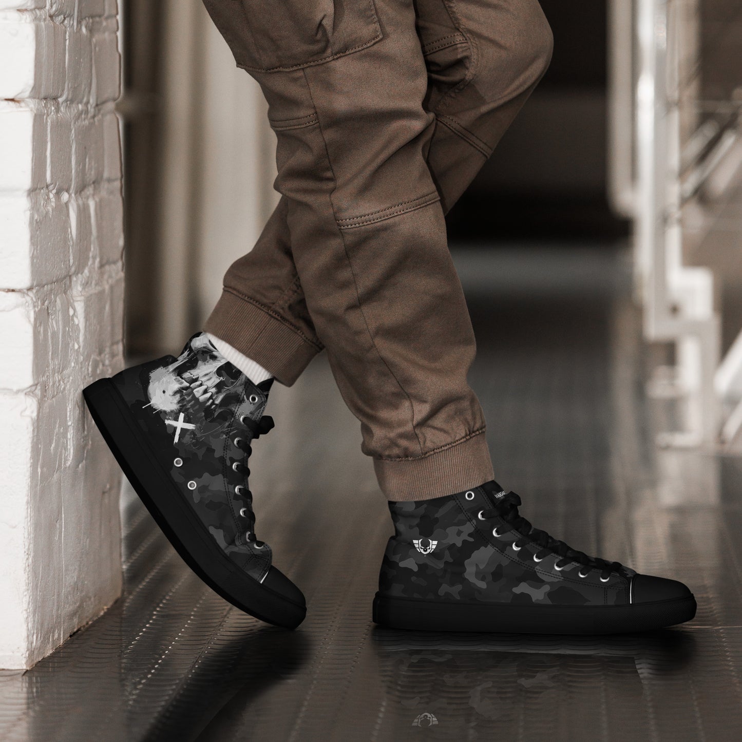 Men's Warsaken® High Top Shoe : Black Camo