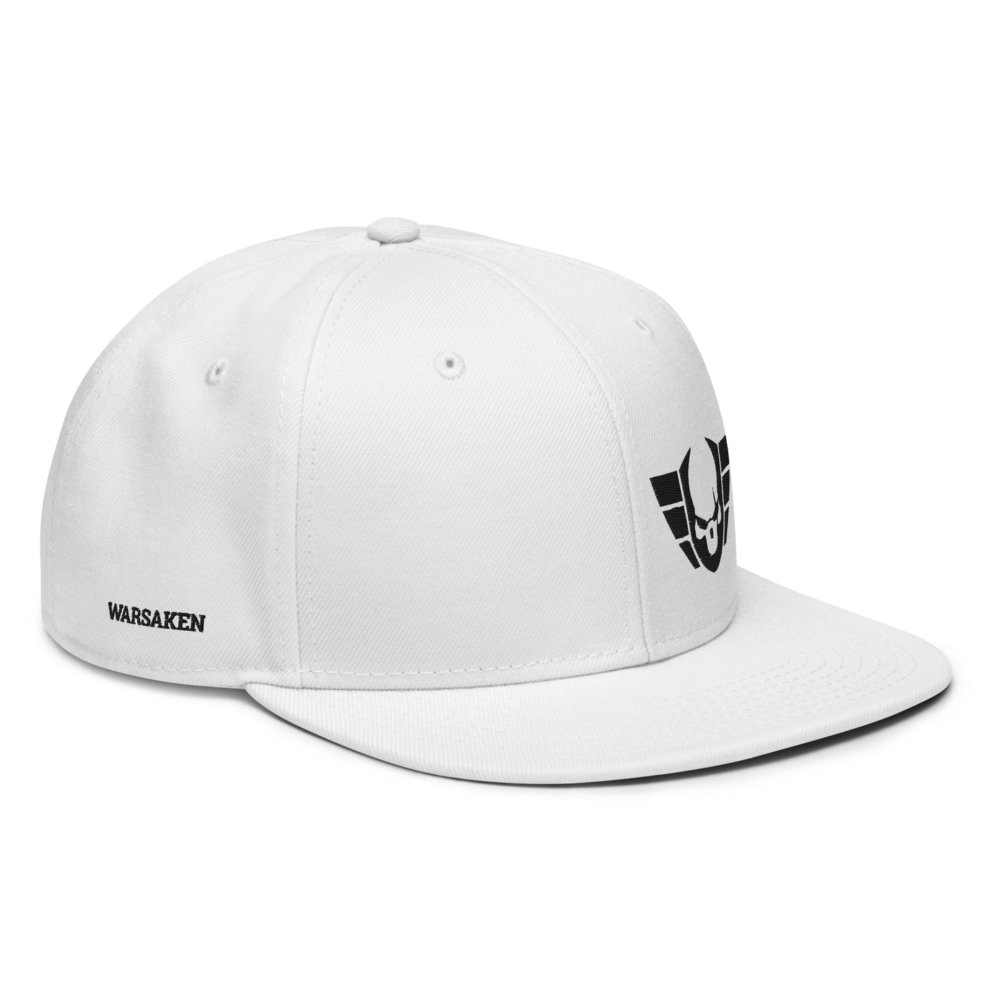 Unisex Warsaken® Hat : Snapback: Logo : White