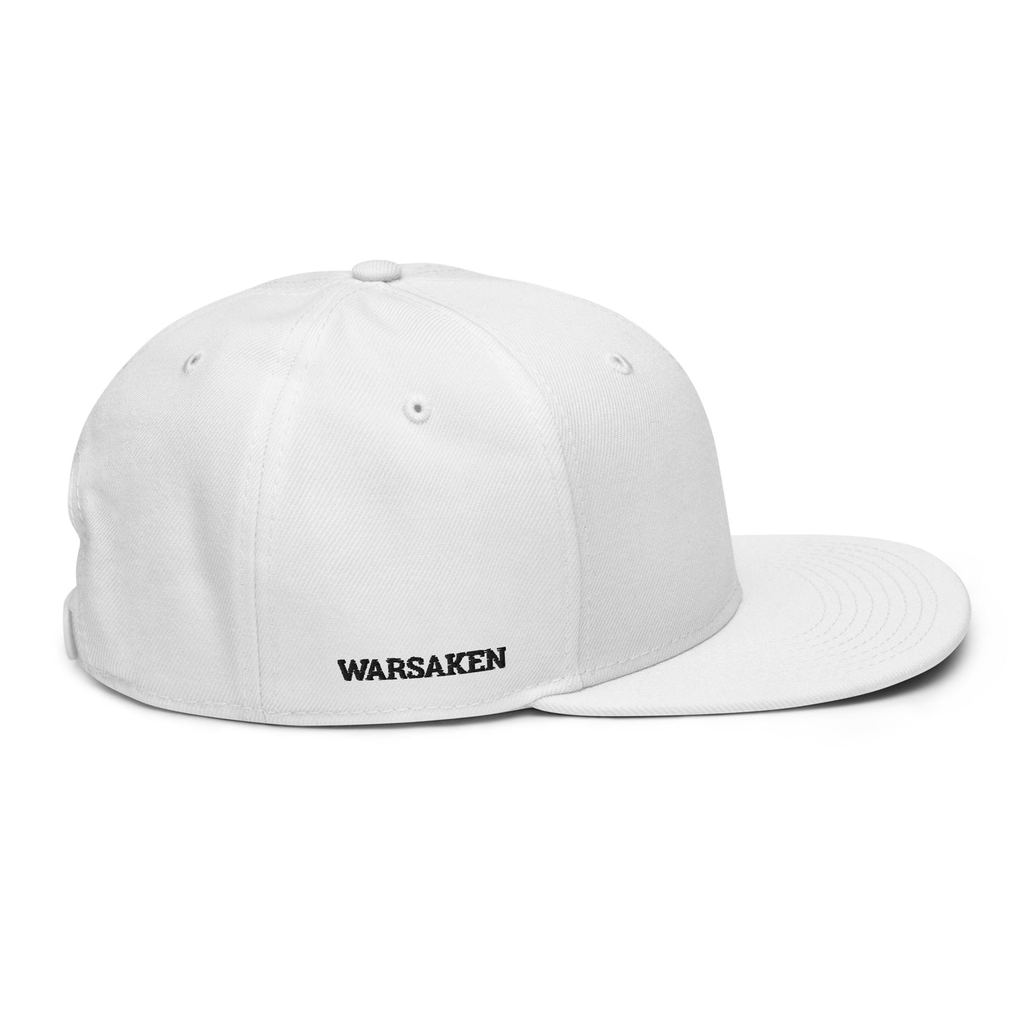 Unisex Warsaken® Hat : Snapback: Logo : White