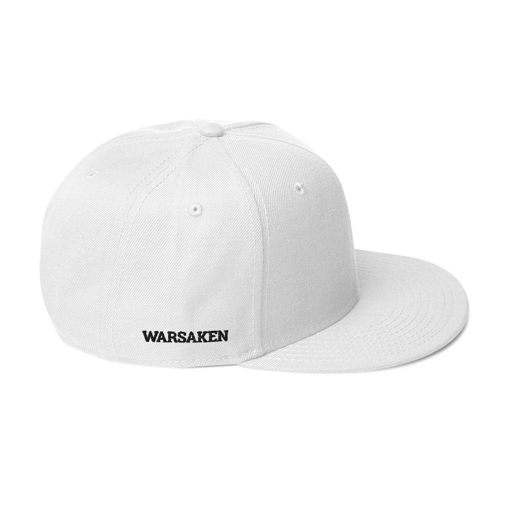 Unisex Warsaken® Hat : Snapback: Logo : White