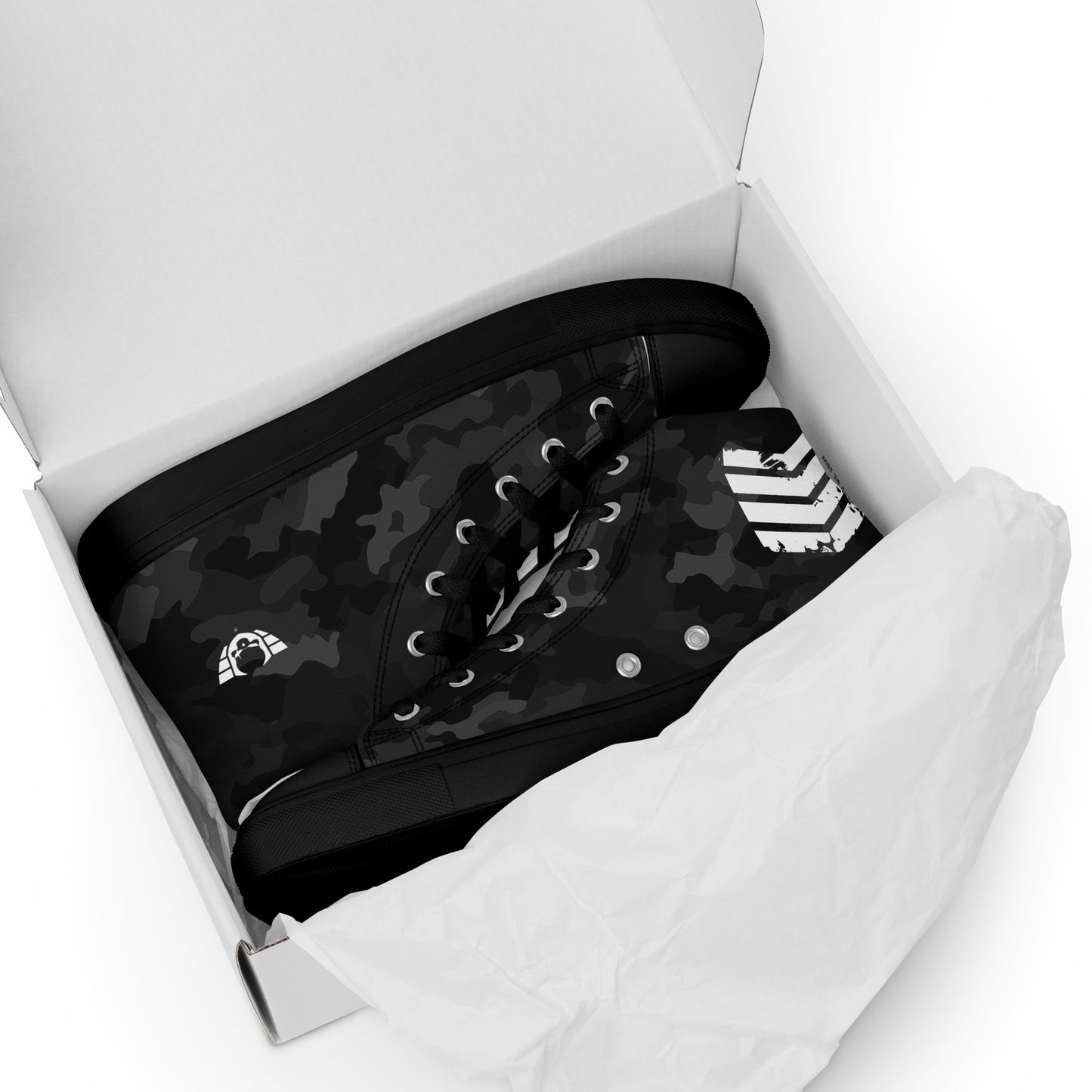 Women’s Warsaken® High Top Shoe : Black Camo