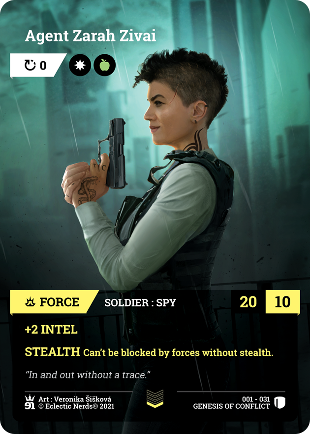 001-031 : Agent Zarah Zivai : 1x Foil