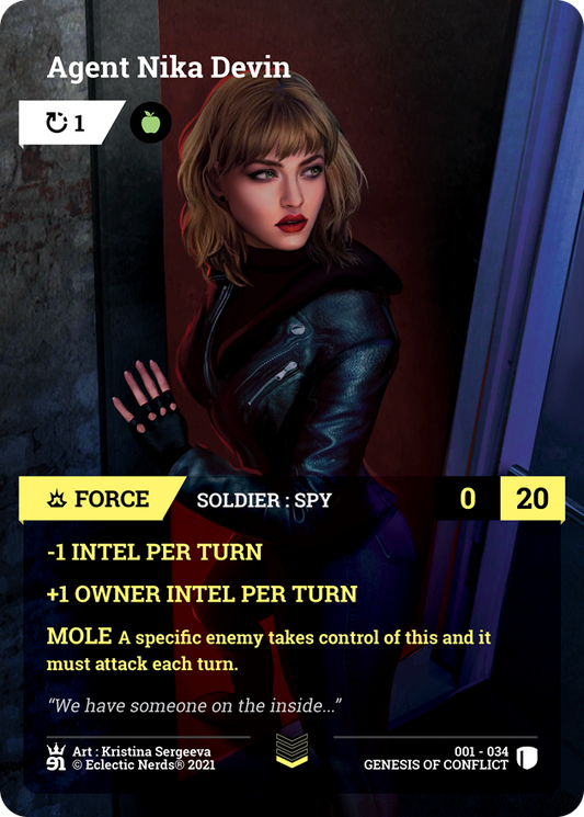 001-034 : Agent Nika Devin : 1x Foil