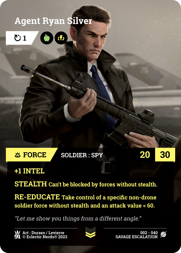 002-040 : Agent Ryan Silver : 1x Foil – Warsaken® Shop