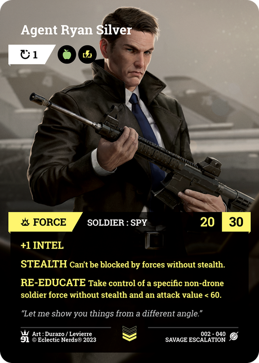 002-040 : Agent Ryan Silver : 1x Foil