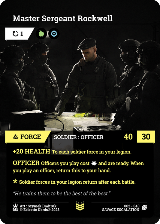 002-043 : Master Sergeant Rockwell : 1x Foil